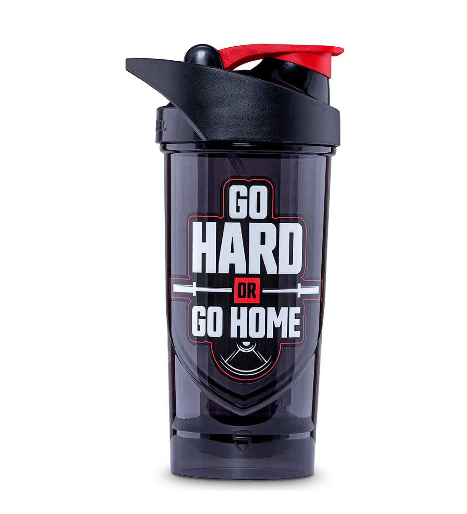 Shieldmixer Hero Pro Classic Shaker - BPA-Free 700ml Protein Shaker & Fitness Bottle - Black Gym Accessories - Buy Online on GoSupps.com