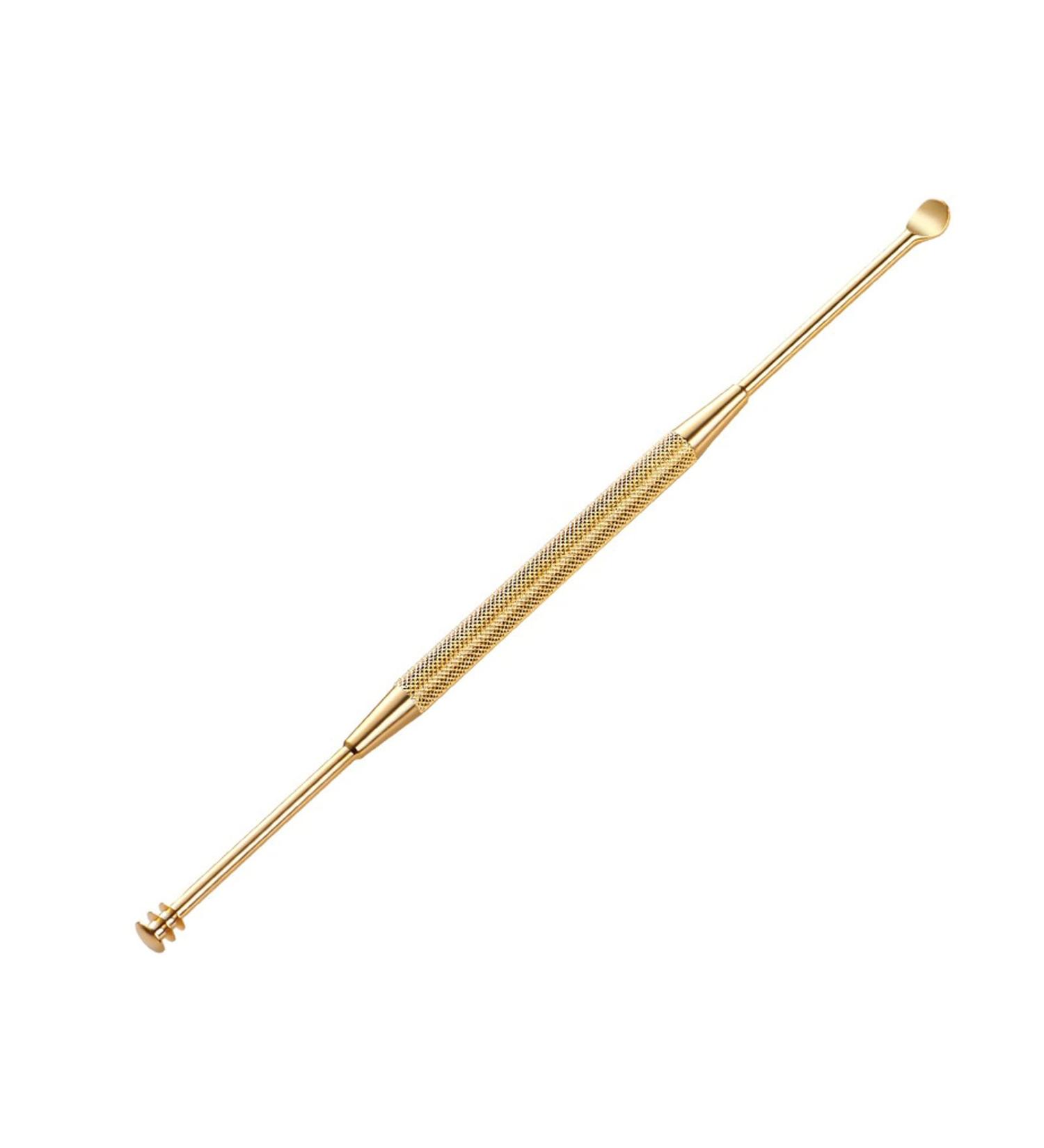 SSWERWEQ Ear wax removal tool Double End Ear Pick 360 Cleaning Three Ring Ear Wax Removal Ear Remover Cleaner Stainless Steel Spoon Ear Care Tools (Color : Gold) - Buy Online on GoSupps.com