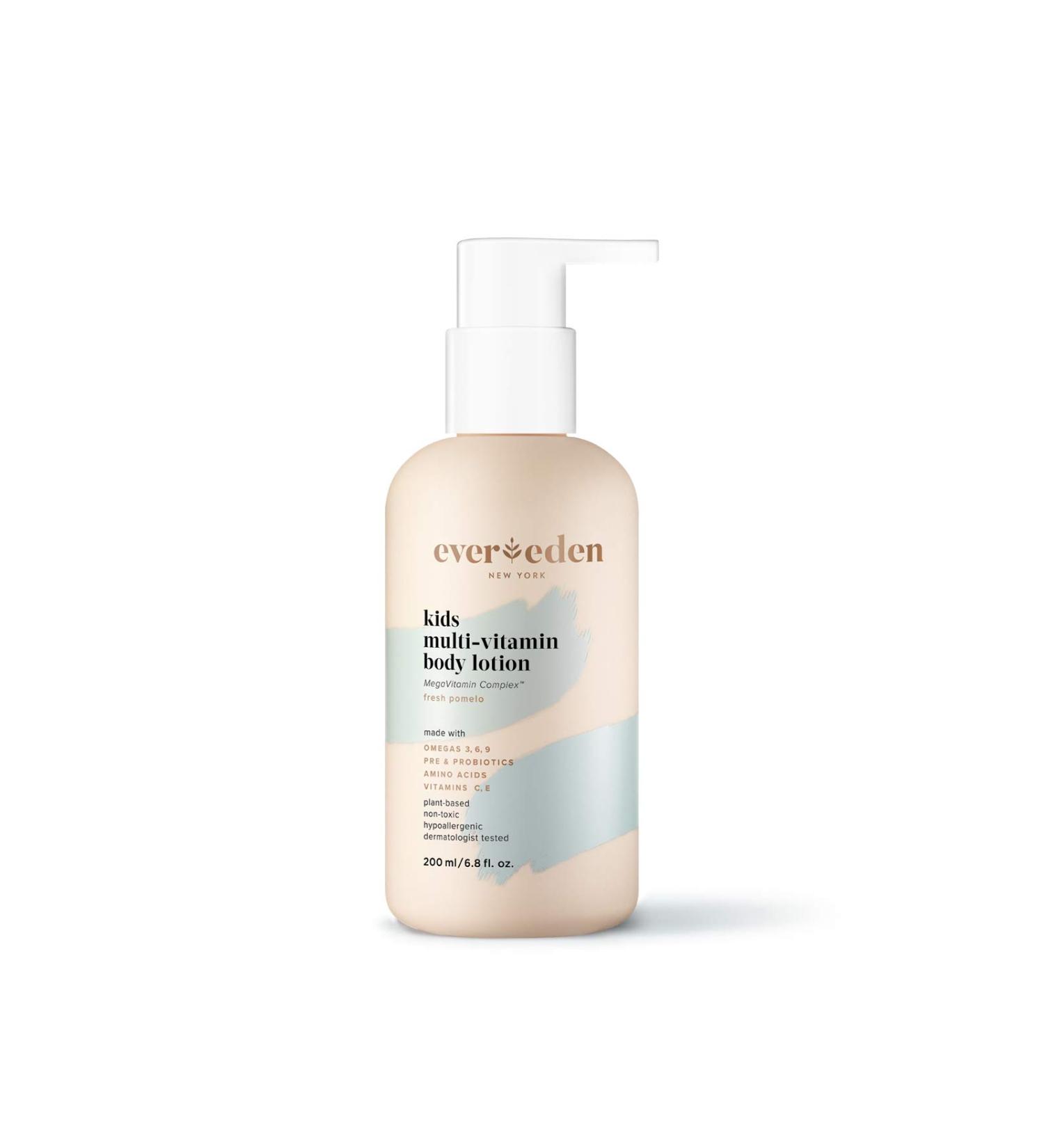 Evereden Kids Body Lotion Fresh Pomelo 6.8 fl oz | Natural Plant-Based Skin Care for Kids | Non-Toxic & Organic Ingredients | Multi-Vitamin Kids Body Moisturizer - Buy Online on GoSupps.com