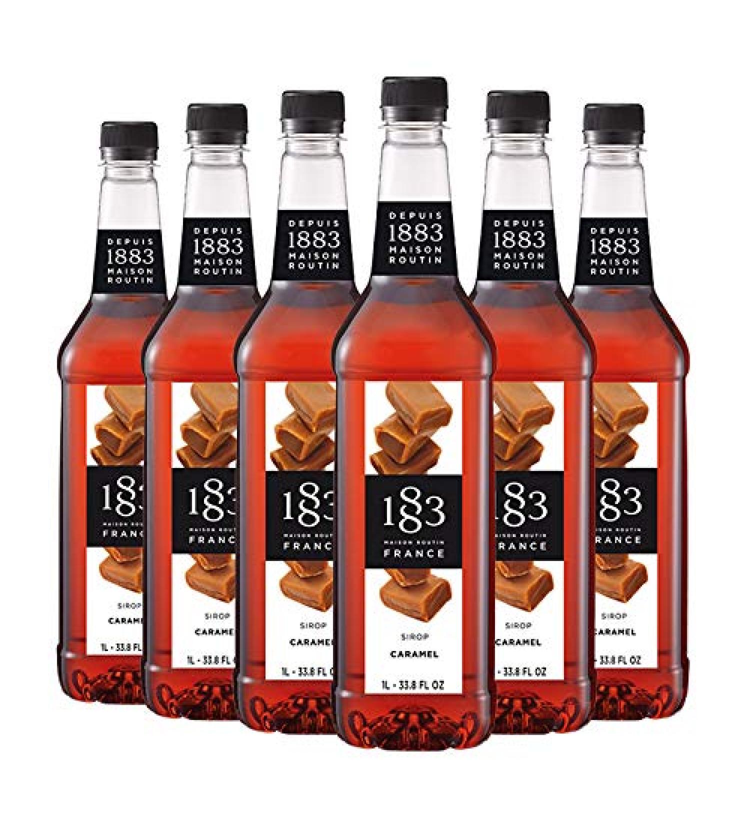 1883 MAISON ROUTIN Maison Routin 1883 Caramel Syrup 1.0 L PET / Pack of 6