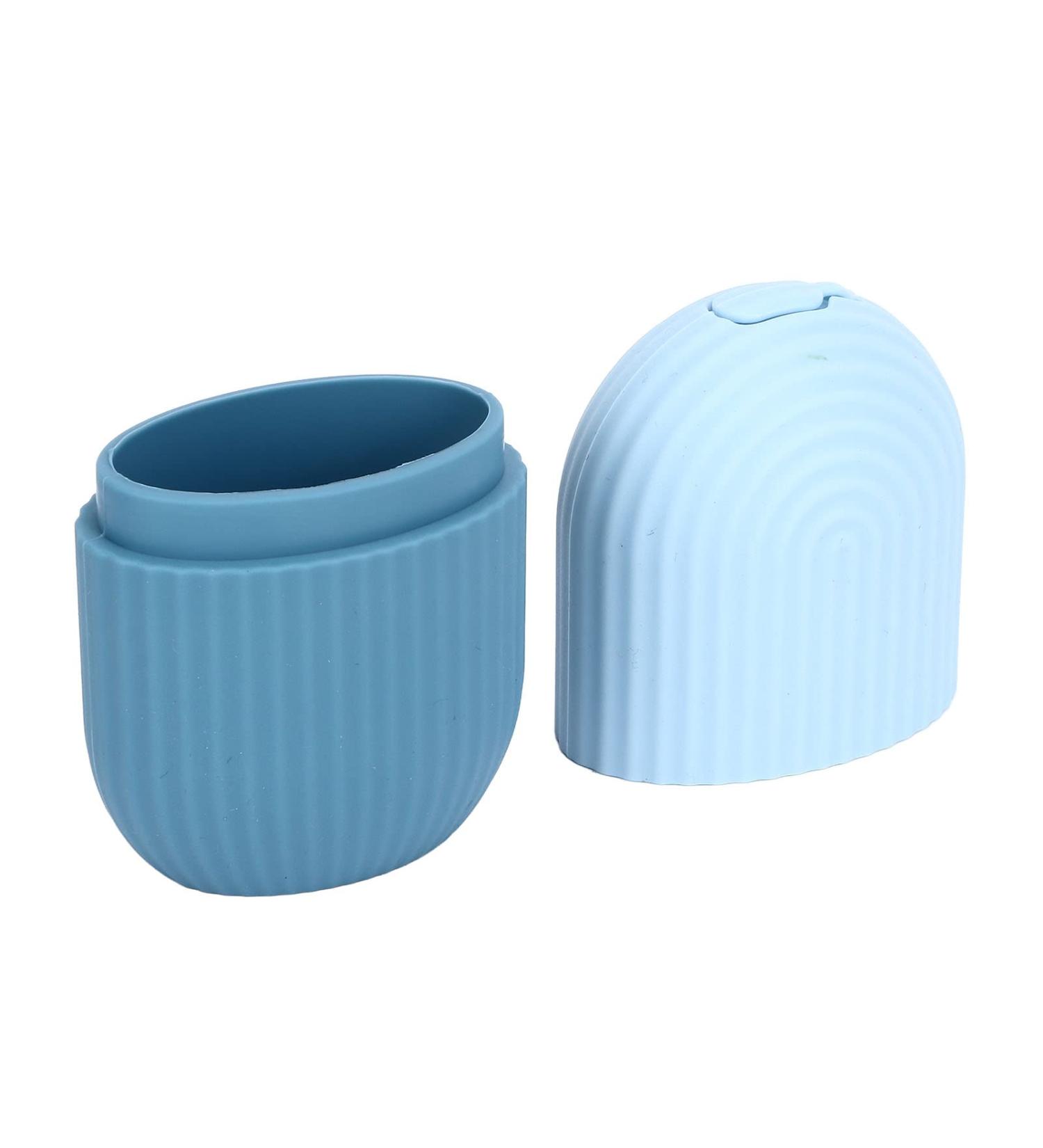 Ice Face Roller - Reusable Silicone Ice Cube Massager for Facial Beauty & Skin Care | New Light Blue - Buy Online on GoSupps.com