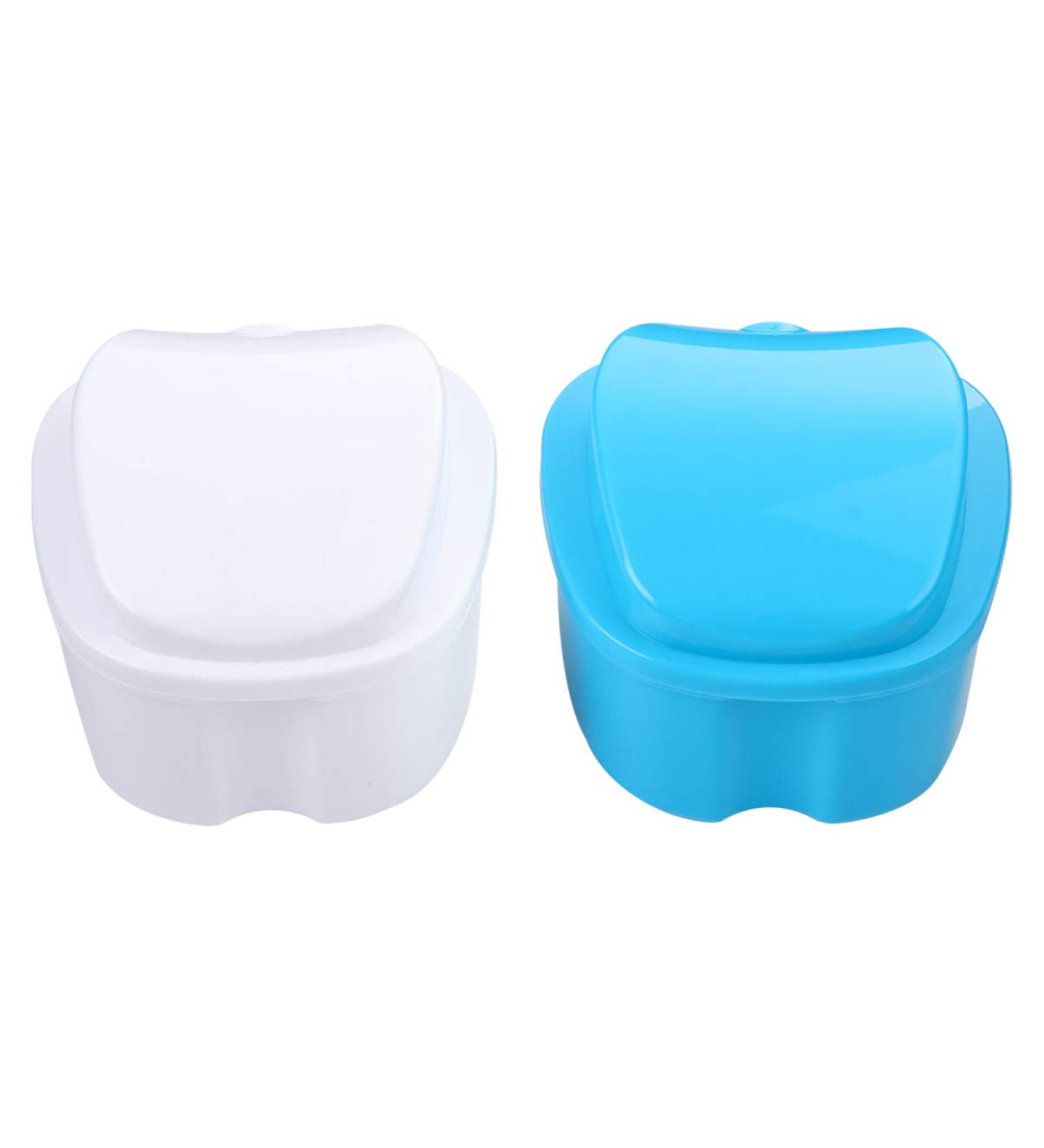 Milist Denture Case & Storage Box - Travel-Friendly False Teeth Holder with Soak Container & Sieve Basket - Buy Online on GoSupps.com