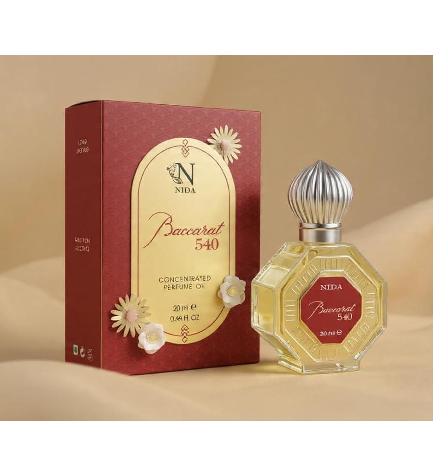 N.I.D.A. BACCARAT 540 Concentrated Attar Perfume Oil (unisex) Vegan Attar Alcohol-Free 20 ml - Buy Online on GoSupps.com