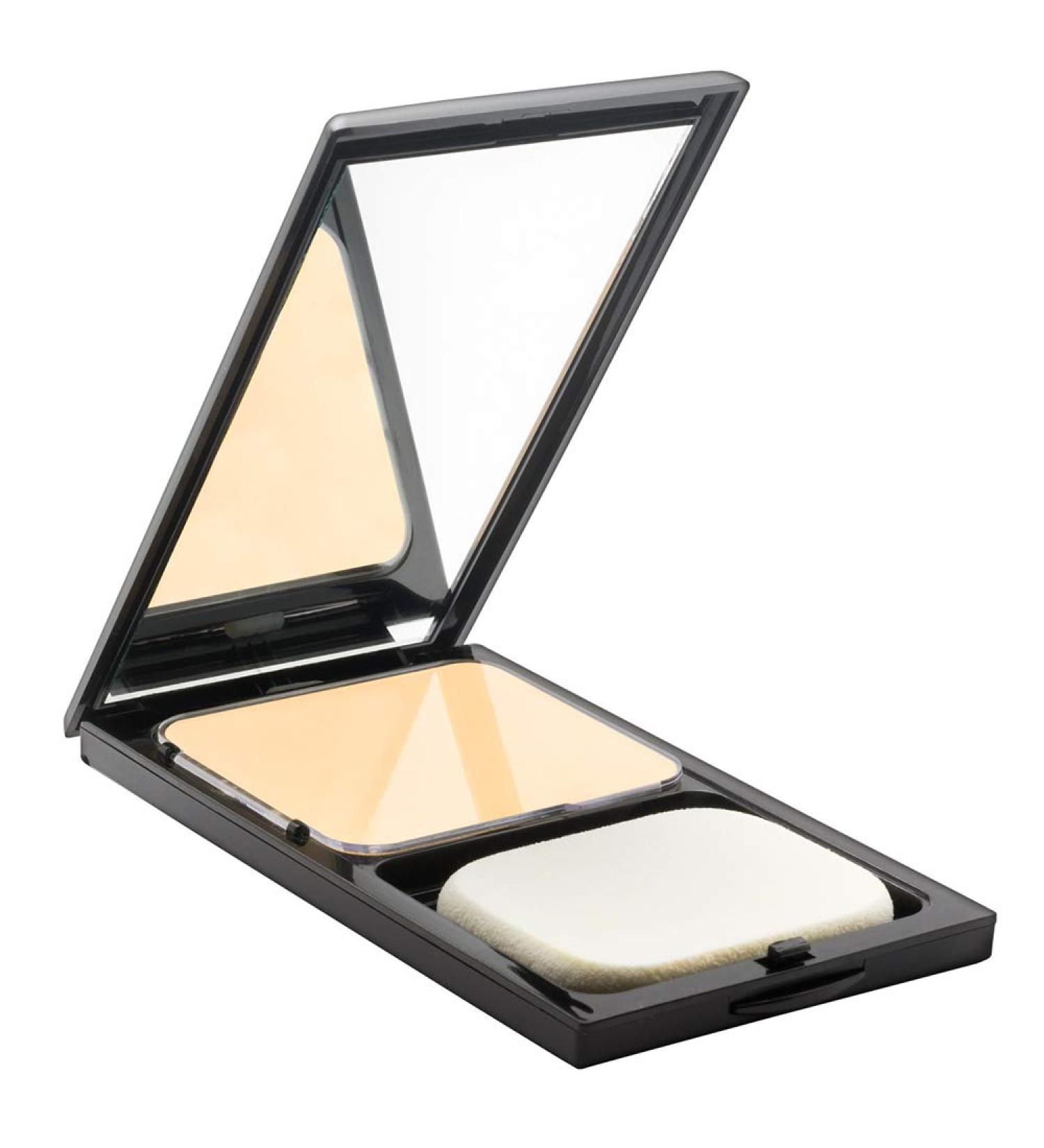 Sacha Buttercup Face Powder Compact. Translucent Powder Controls Oils & Shine. Pressed Powder for Medium to Dark Skin Tones 0.45 oz.