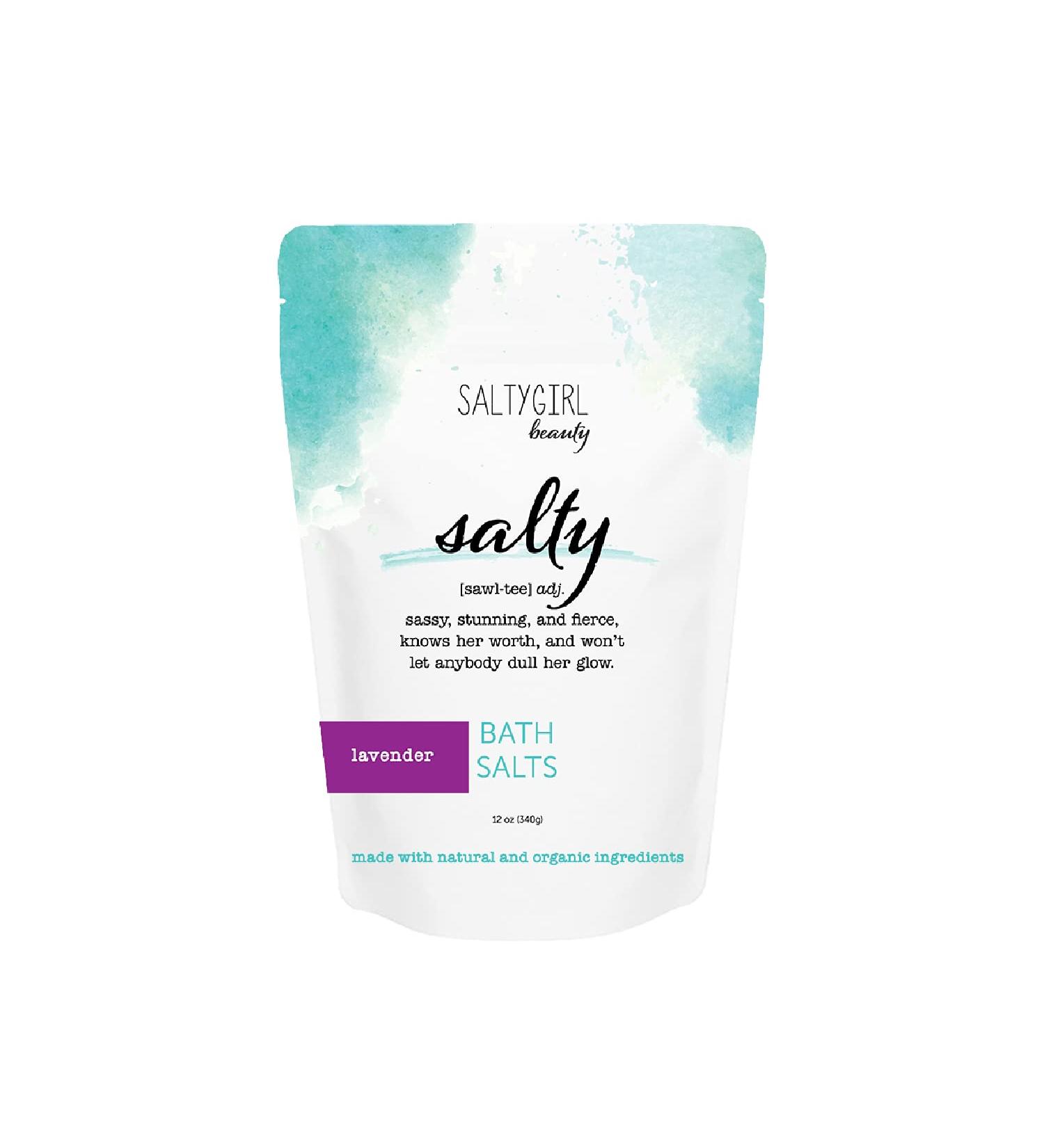 Lavender Bath Salts - Mineral Rich Aromatherapy for Detox & Relaxation | 12 oz International Shipping - Buy Online on GoSupps.com