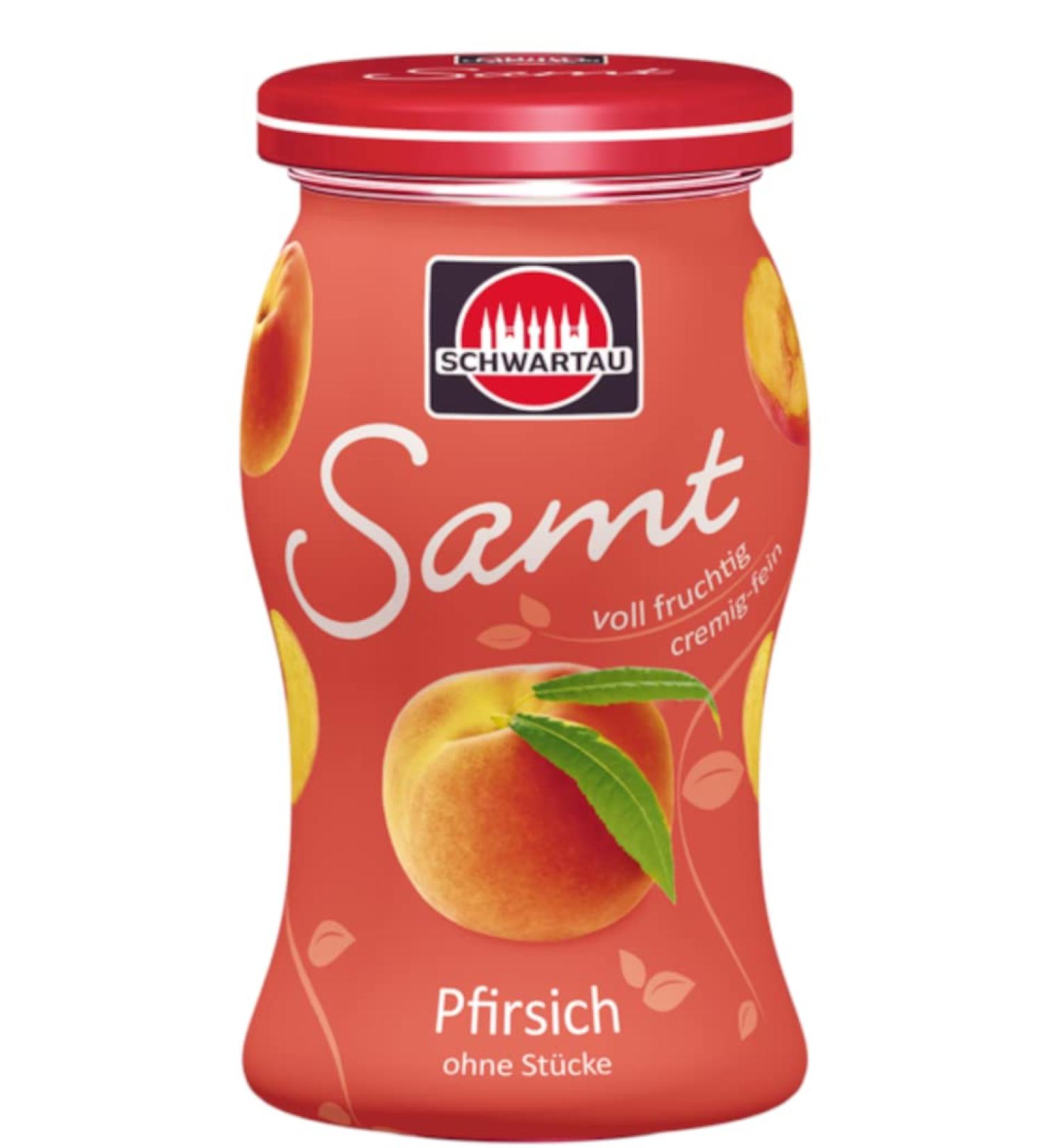 Schwartau Samt Peach Fruit Spread - Smooth Seedless & Piece-Free 270g - Premium International Shipping - Buy Online on GoSupps.com
