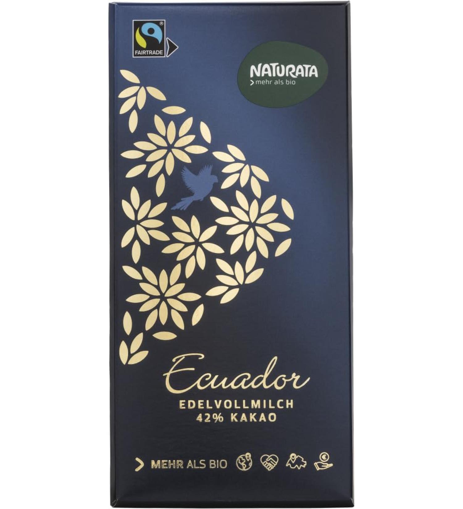 Naturata Naturata Organic Ecuador Precious Milk 42% (2 x 100 g)
