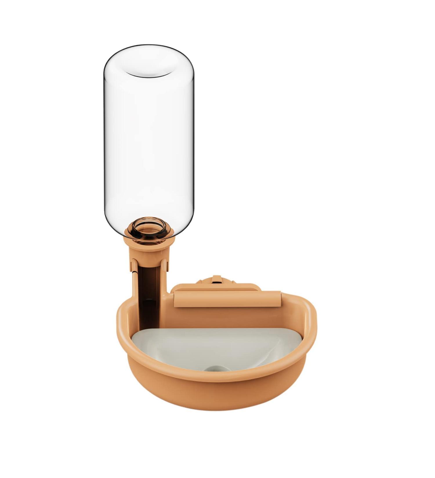 Tokayife 480ml Automatic Water Dispenser for Dogs Cats & Rabbits - Anti-Overflow Pet Drinking Fountain (Orange) - International Shipping Available - Buy Online on GoSupps.com