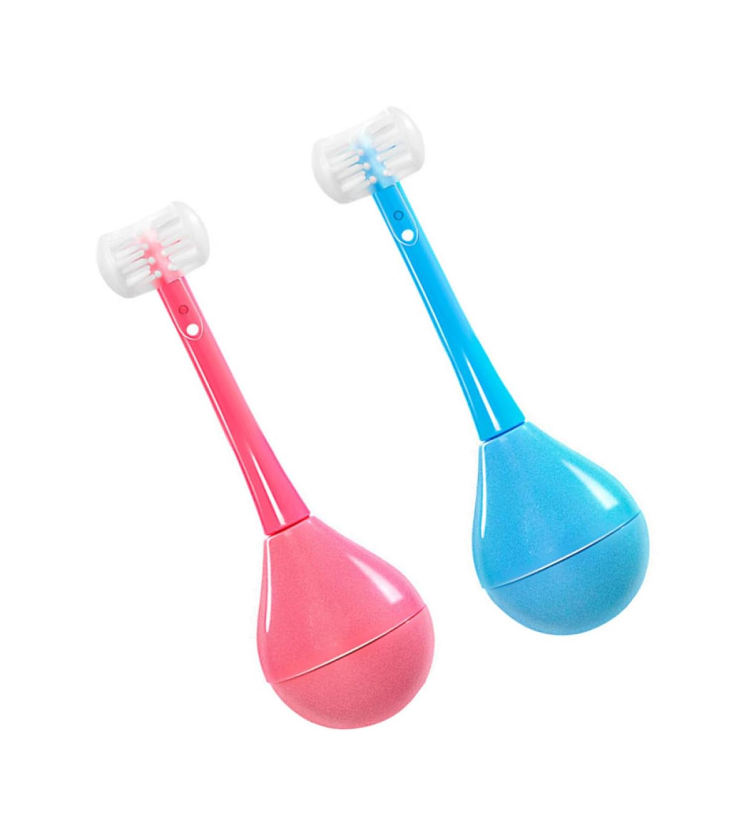 Gleavi 2ST Tumbler Toothbrush & Silicone Whole Mouth Toothbrush - Baby Soft Manual Training U-Type Toothbrush for Optimal Oral Care - Buy Online on GoSupps.com