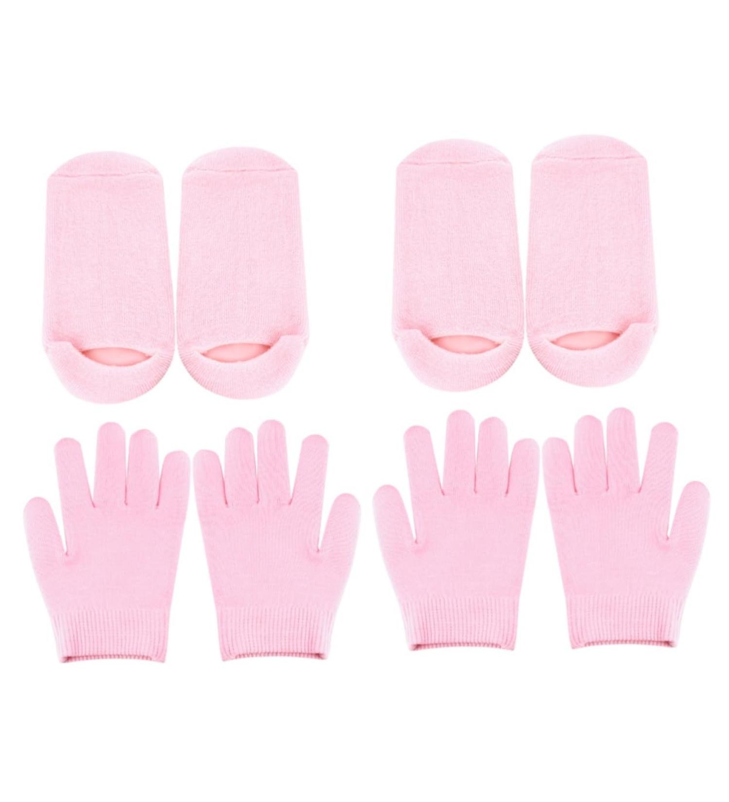 FRCOLOR 4 Pairs Exfoliating Mask Hand Moisturizing Gloves Womens Socks Hand Mask Glove Cotton Gloves for Lotion Socks Overnight Foot Moisturizing Socks Gel Gloves Feet Miss Essential Oil - Buy Online on GoSupps.com