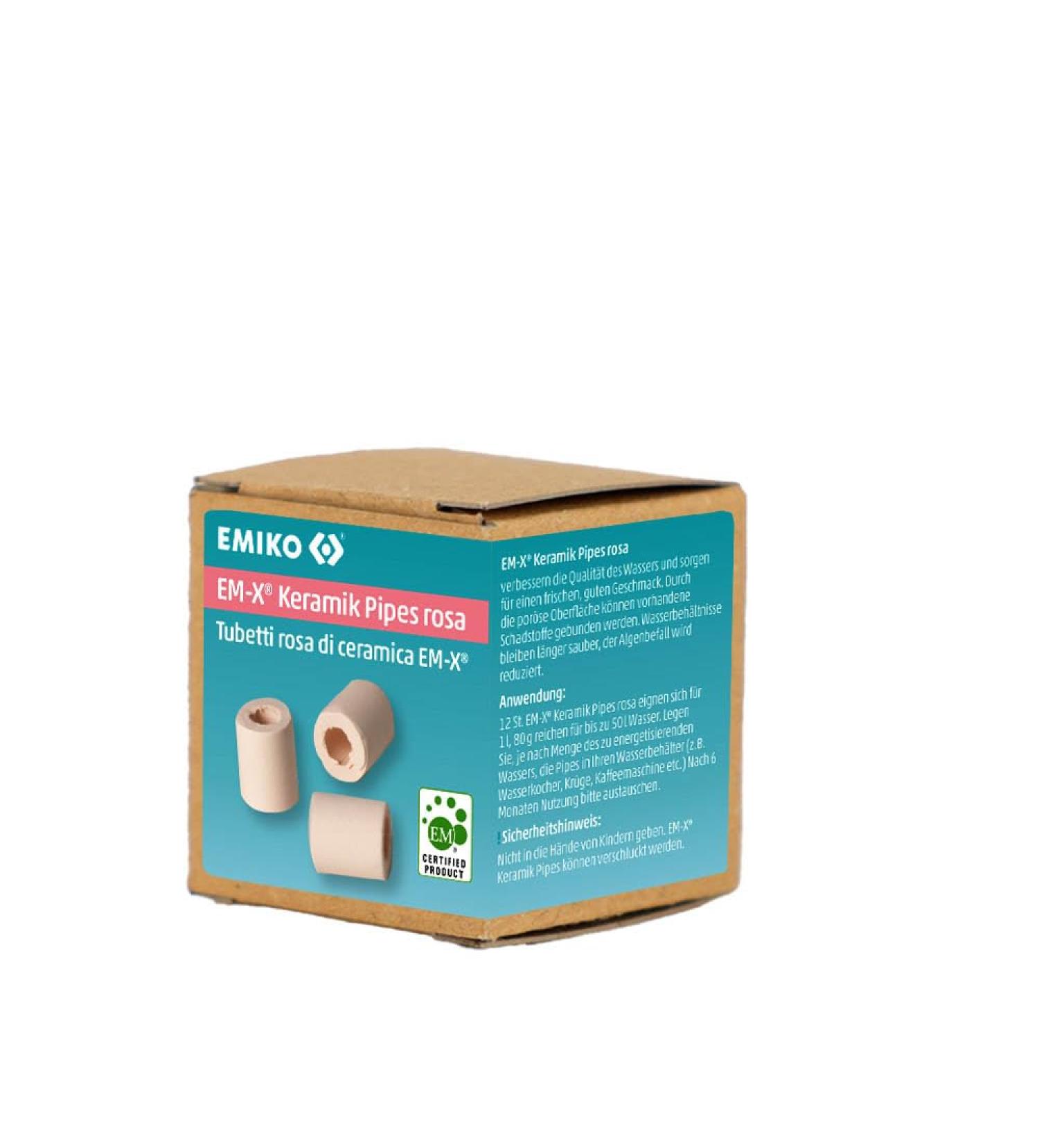 EM-X® Pink Ceramic Pipes 80g for the removal of pollutants in water