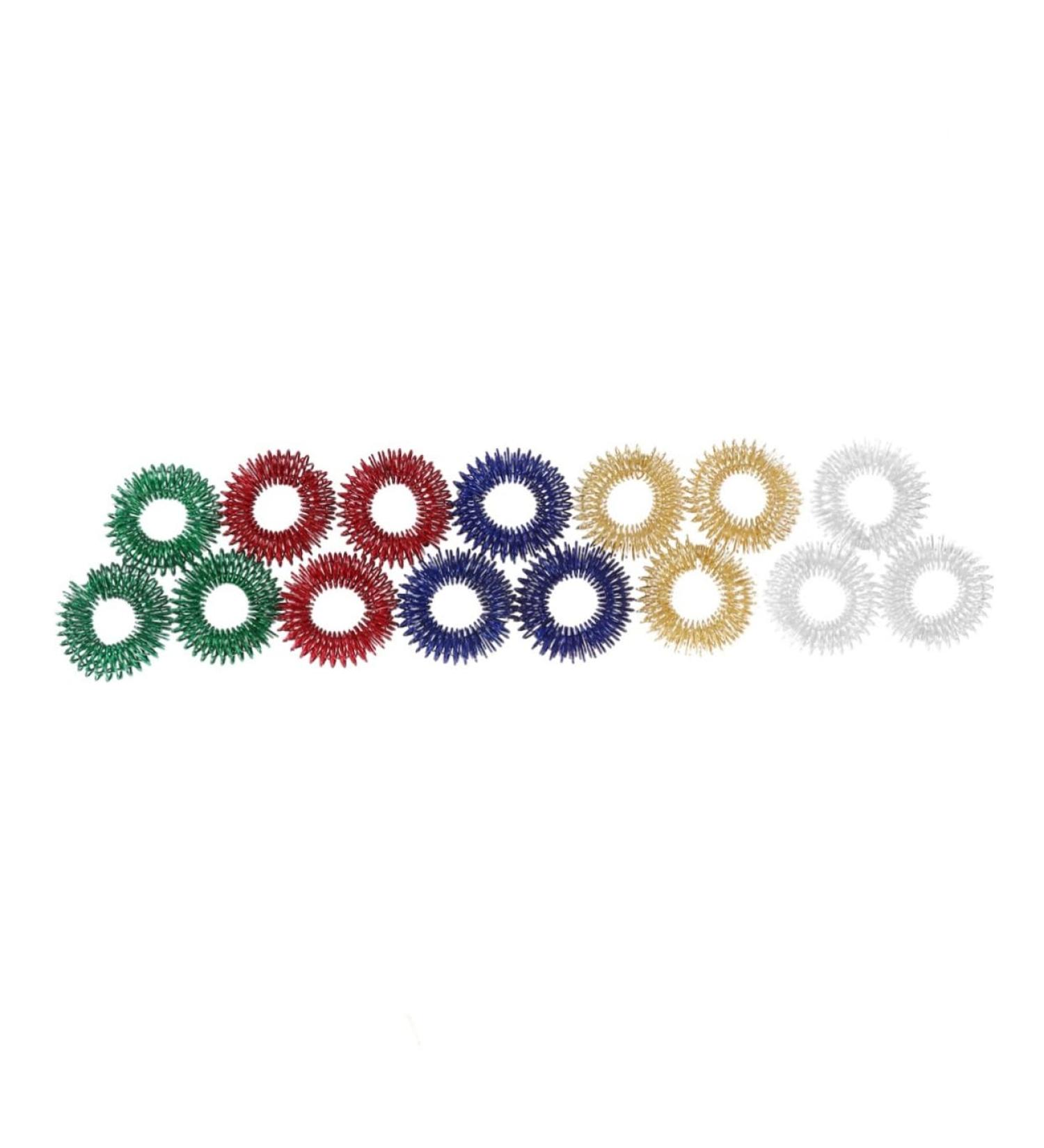 Homsfou 15 St Spiky Sensory Finger Circulation Rings for Kids | Soothing Toys for Restlessness & Blood Flow - Buy Online on GoSupps.com