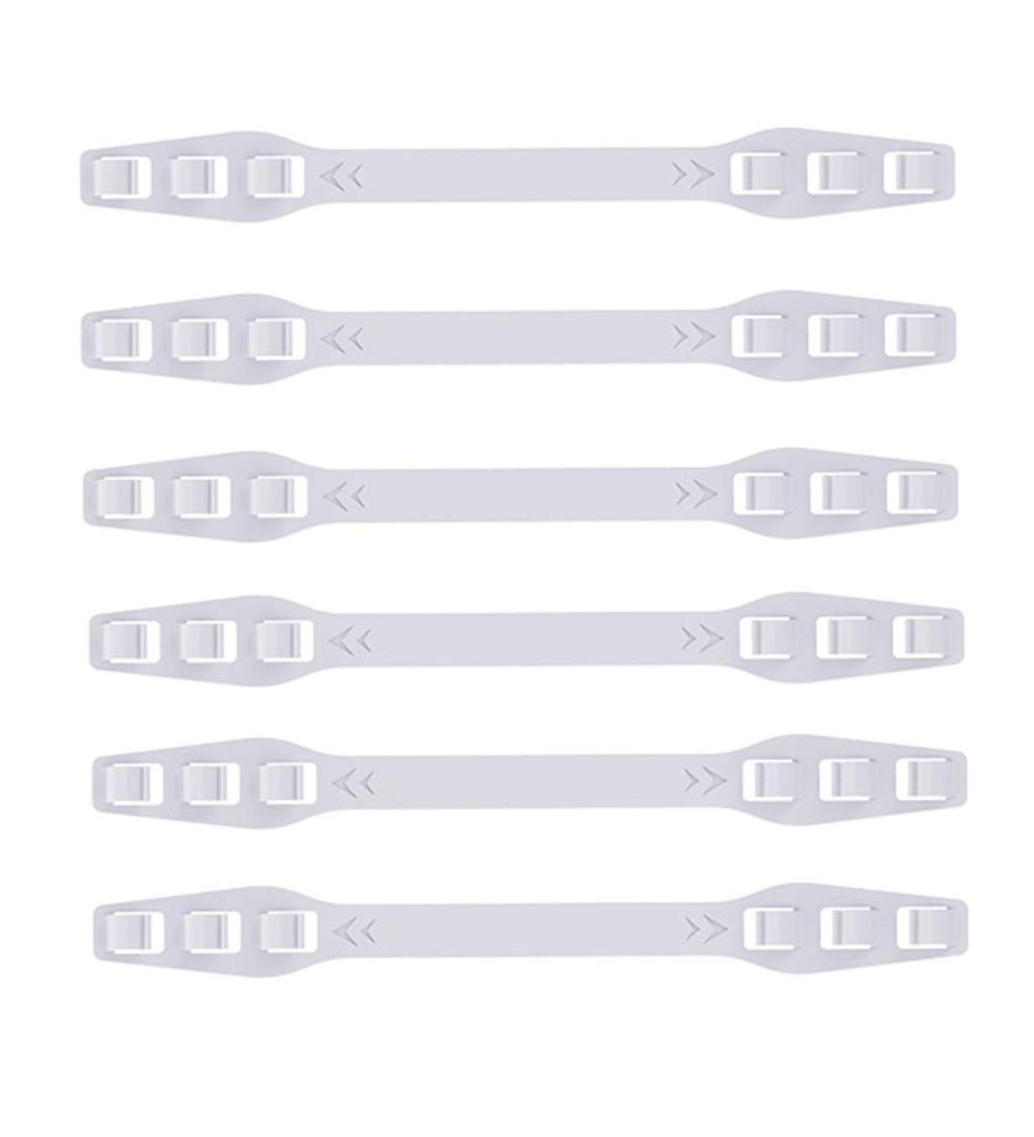 Buy 10pcs Elastic Mask Holders - Comfortable Washable Slip-Resistant Neck & Head Extensions for Ear Relief - White Color - Buy Online on GoSupps.com