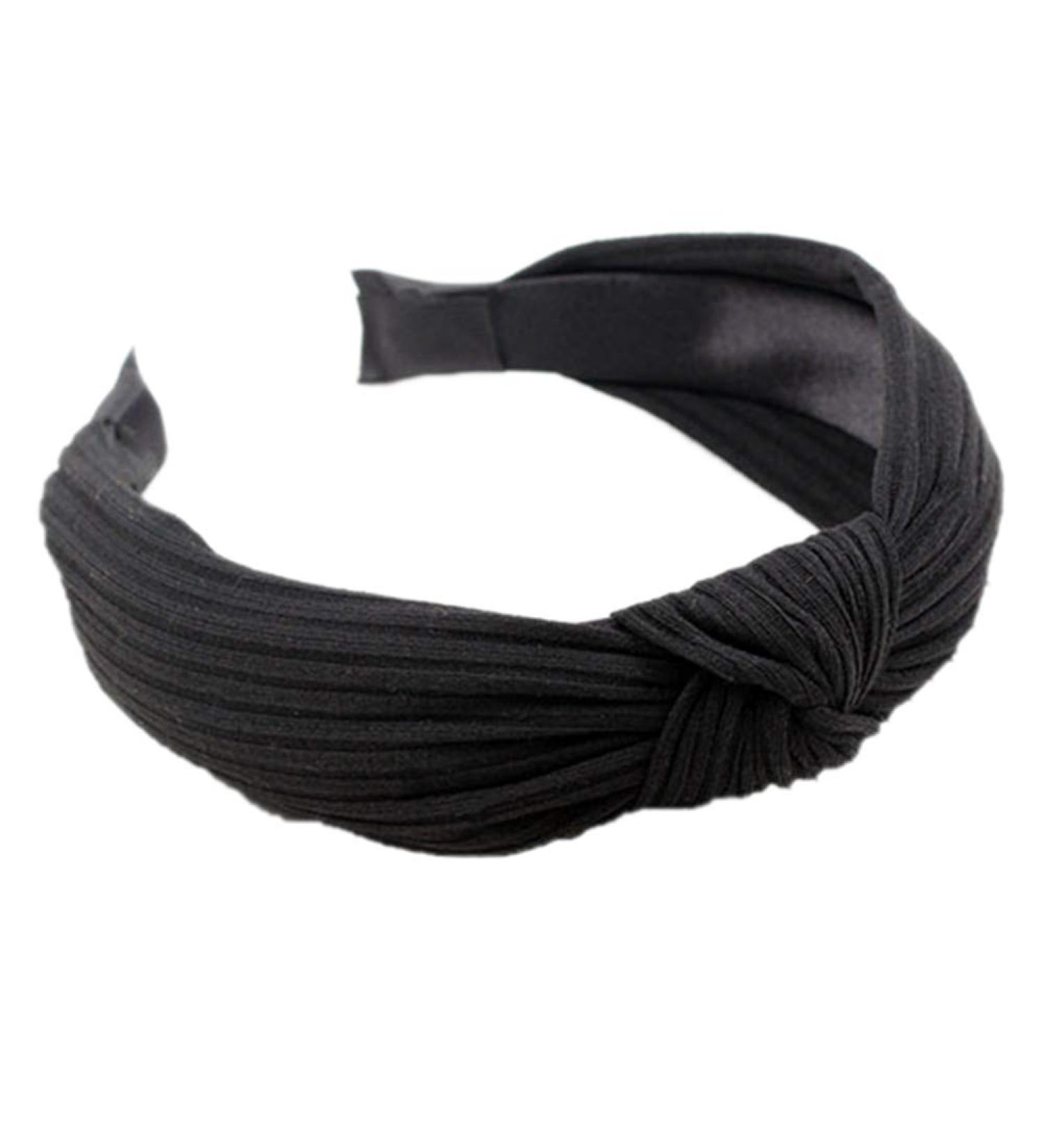 Women's Wide Plain Headbands Knot Turban Hard Headband Hair Band Hair Accessories for Women Girls - Buy Online on GoSupps.com
