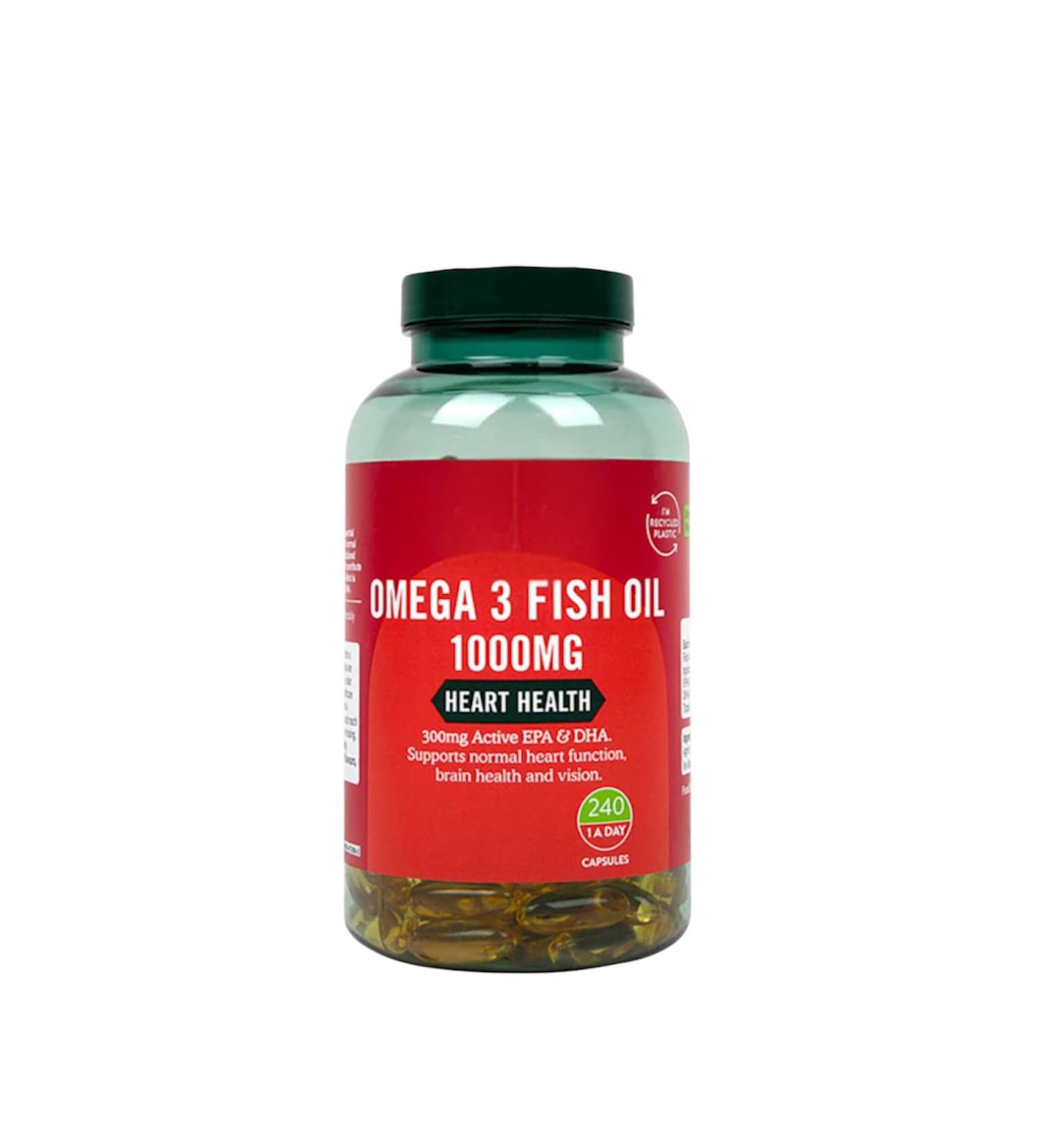 H and B Omega 3 Fish Oil 1000mg 240 Capsules
