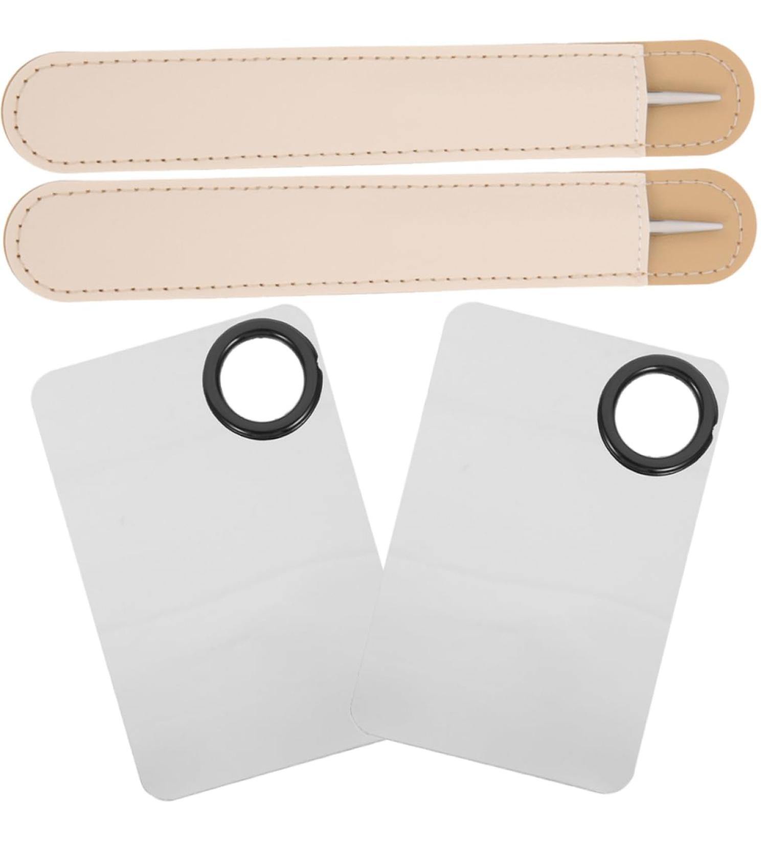 2 Sets Cosmetic Spatula Palette - Makeup Foundation Mixing Plates & Beauty Tools for Flawless Application - Buy Online on GoSupps.com
