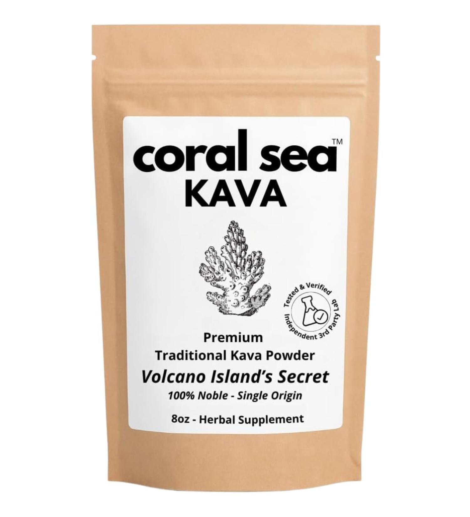 Kava Powder Noble Kava Kava Root Drink Vanuatu Traditional Grind Tea Calming Uplifting Heady Strong Natural Bitter Flavor Volcano Island's Secret 8oz Volcano Island's Secret 8 Ounce (Pack of 1) - Buy Online on GoSupps.com