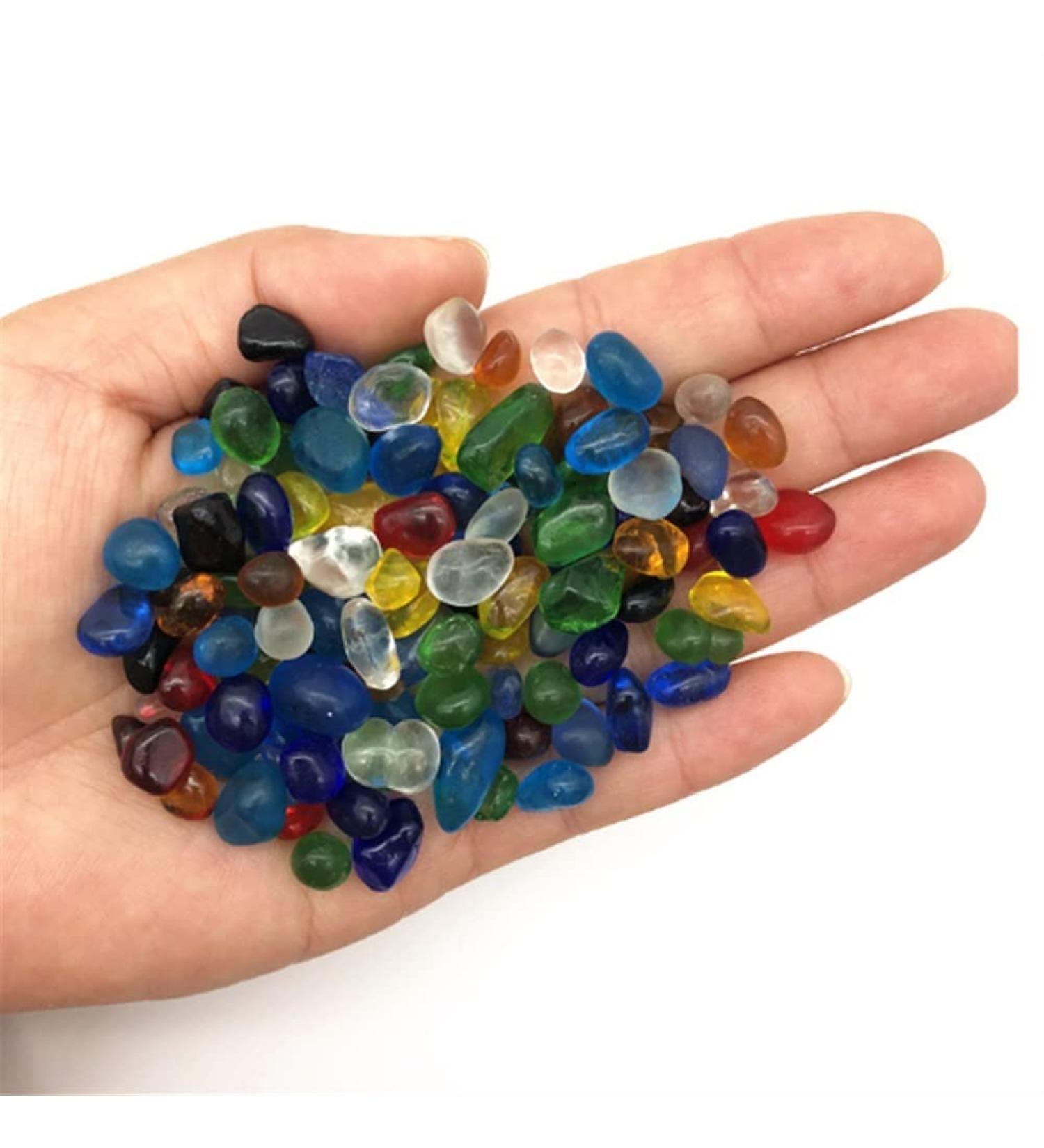 Natural Stone Coloured Glaze Tumbled StoneHome Decor Garden Flower Decorative Can be Used for (Size : 200G) ningxiao (Size : 150G) - Buy Online on GoSupps.com