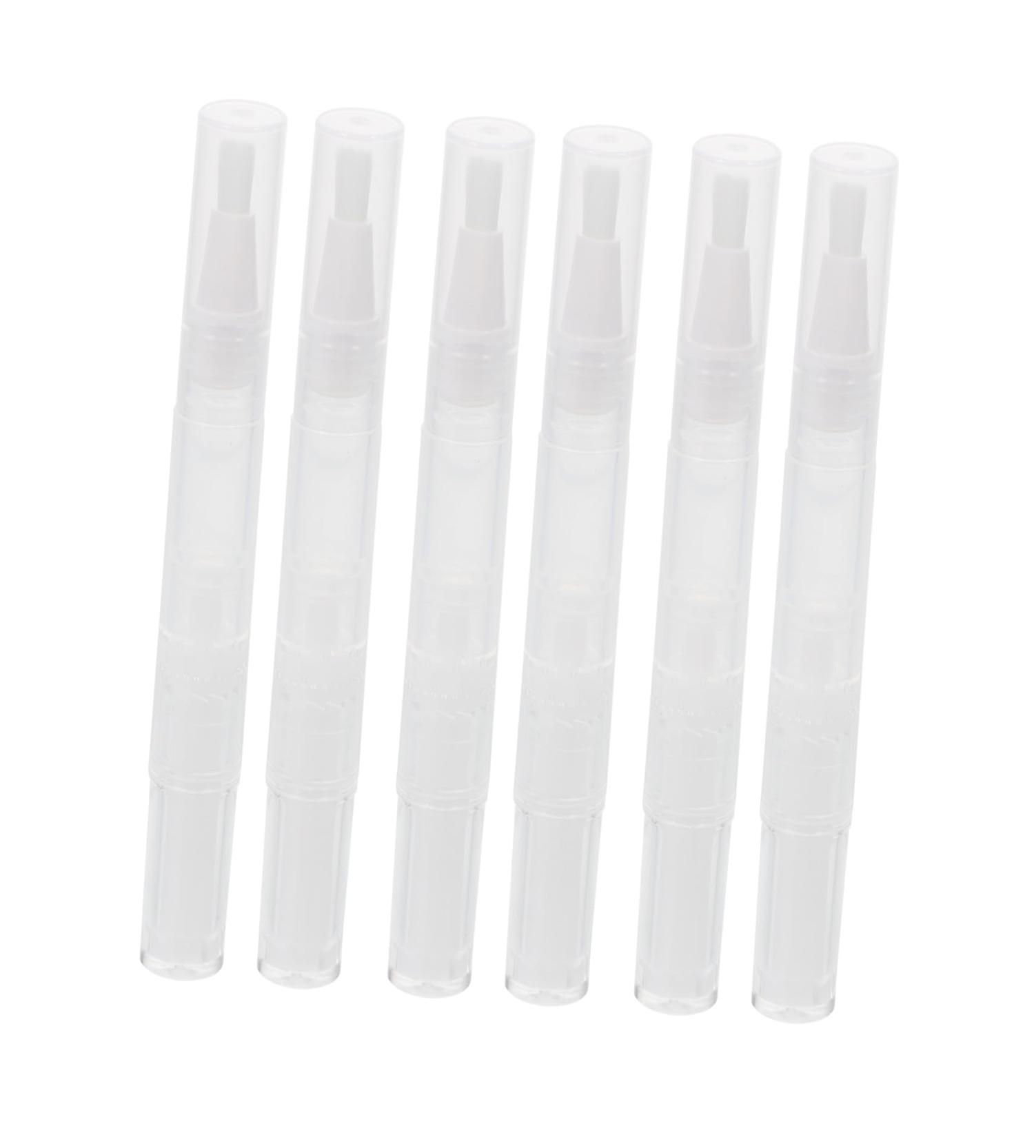 SOIMISS 6 pi ces Transparent Refillable Cuticle Oil Pen Portable Nail Care Tool Leak For Travel And Daily Use - Buy Online on GoSupps.com