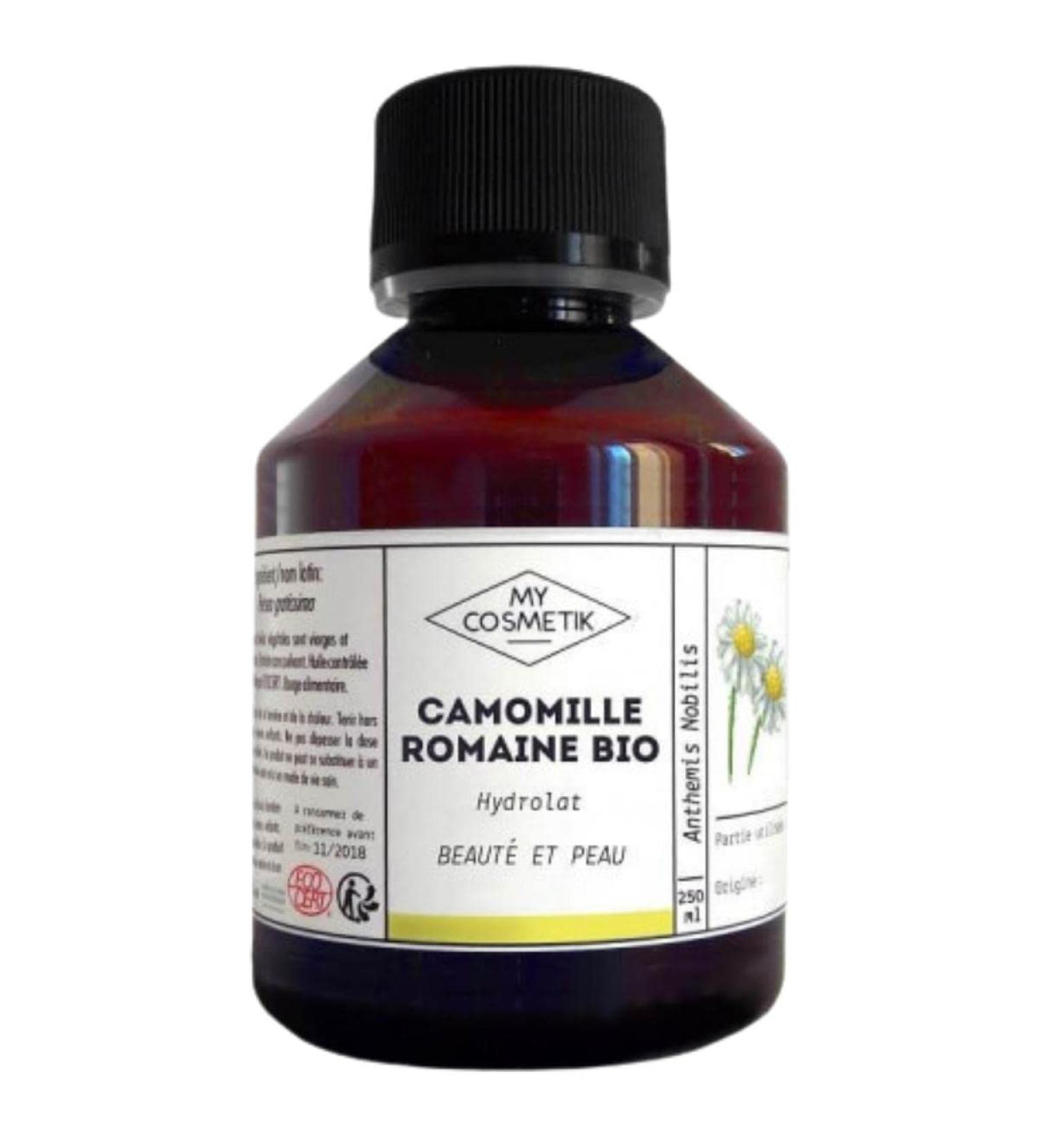 Organic Roman Chamomile Hydrosol Ecocert Certified Organic Cosmetics MY COSMETIK 250 ml + Pump - Buy Online on GoSupps.com