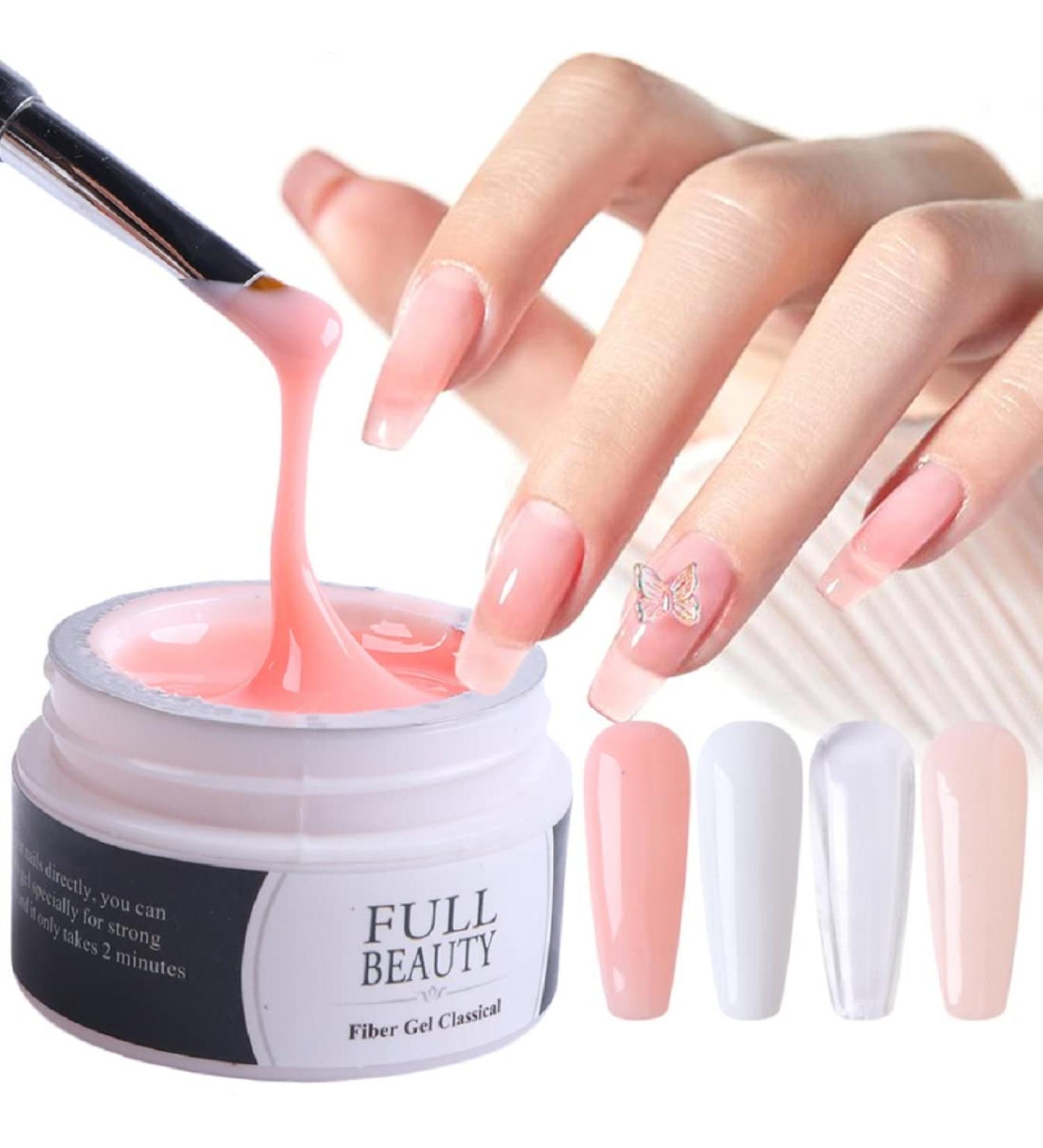 15ml Clear Builder Nail Gel | Long-Lasting Nail Extension Gel for Salon Technicians and DIY Design in Light Pink - Buy Online on GoSupps.com