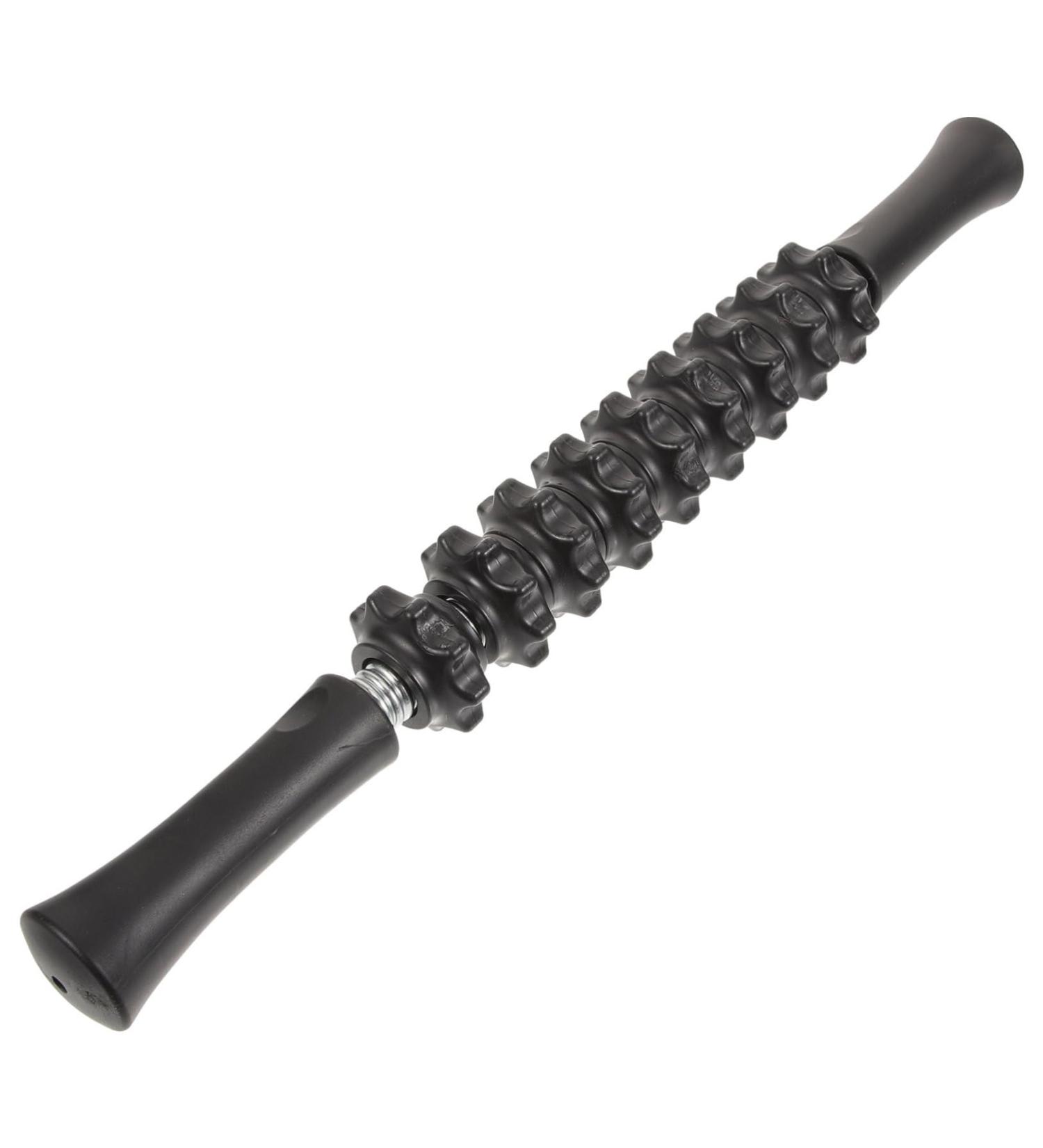 Muscle Massage Roller Hand & Leg Stick Fascia Massage Device for Neck & Body - 43x3cm Black - Buy Online on GoSupps.com
