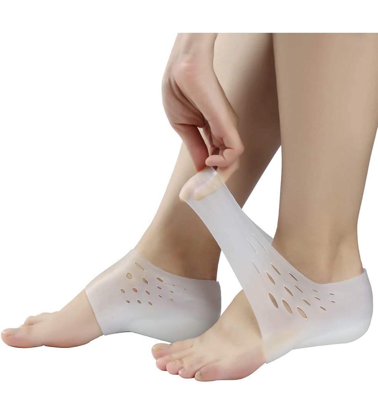 Shop Invisible Height Increase Insoles for Men & Women - Silicone Concealed Breathable Socks - 2.5 cm Heel Lift - Buy Online on GoSupps.com
