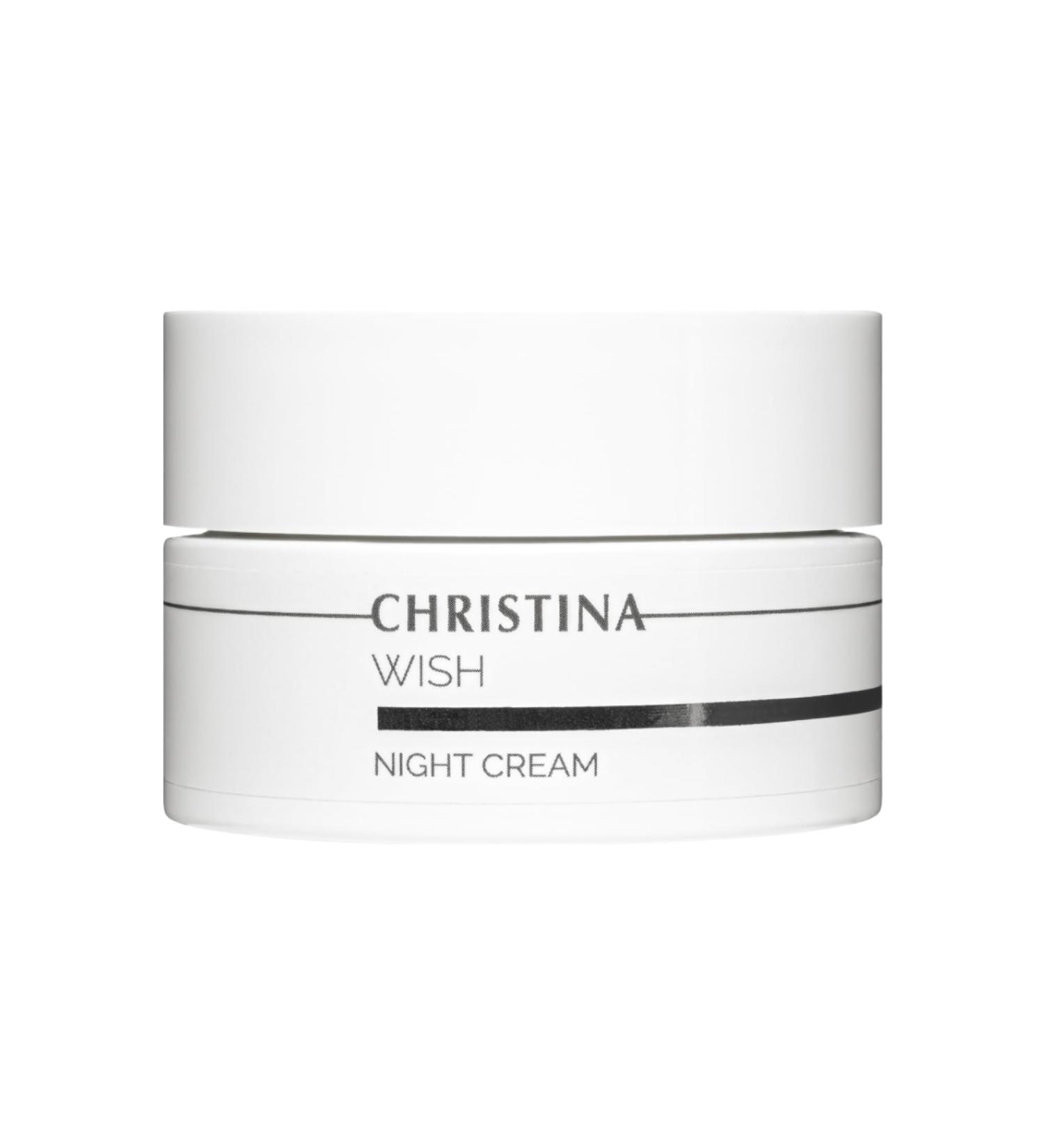 CHRISTINA Wish Night Cream 50ml for Normal & Dry Skin Luxury Hydration for Glowing Skin - Buy Online on GoSupps.com