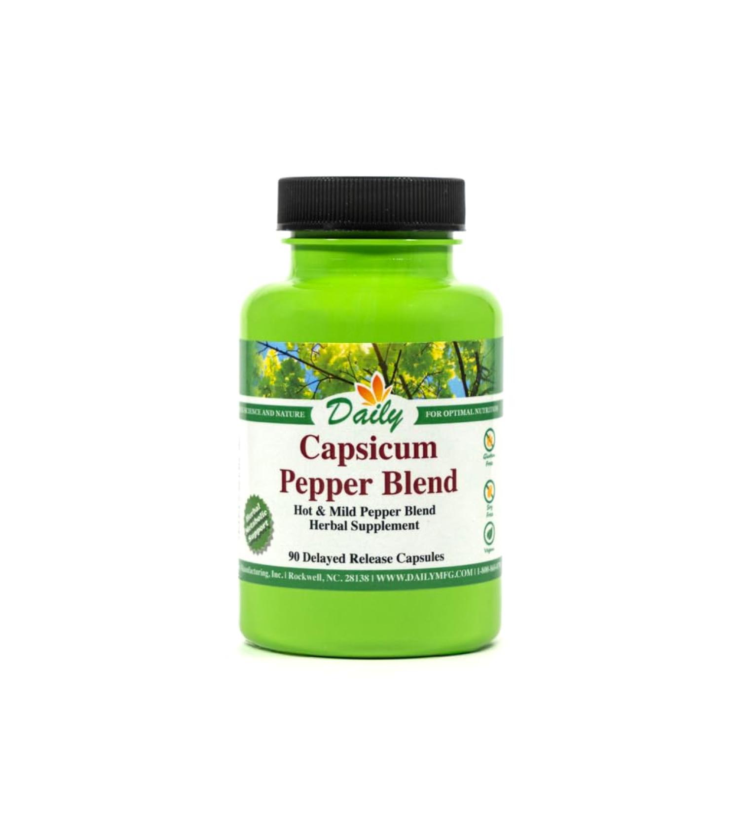 Daily Manufacturing Capsicum Pepper Blend (Capsaicin in The Active Ingredient in Cayenne Pepper)