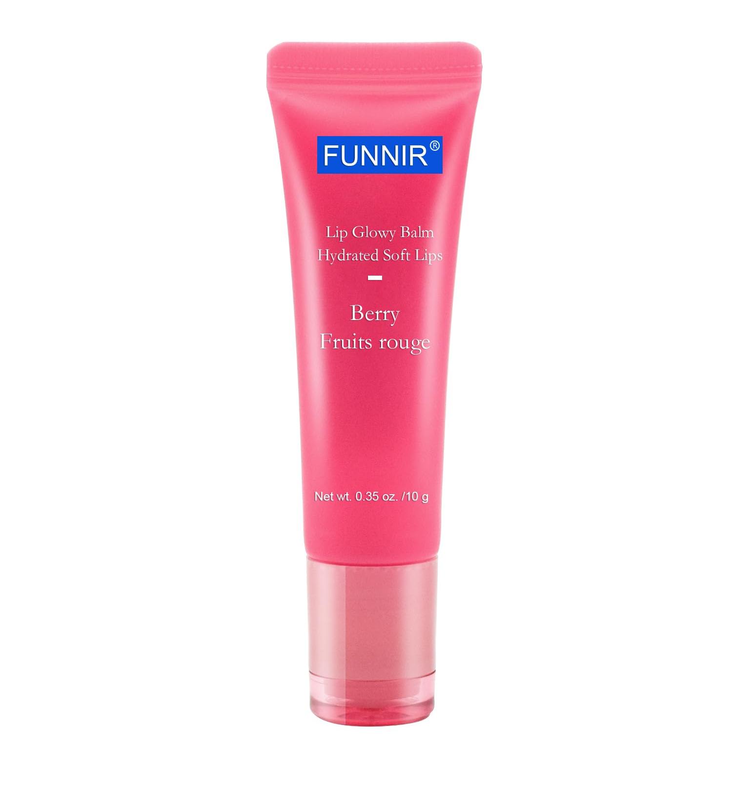 Moisturizing Lip Glowy Balm - Berry Scent | Lightweight Hydrating Lip Balm for Sheer Tint | 10g Shea Butter Formula - Buy Online on GoSupps.com