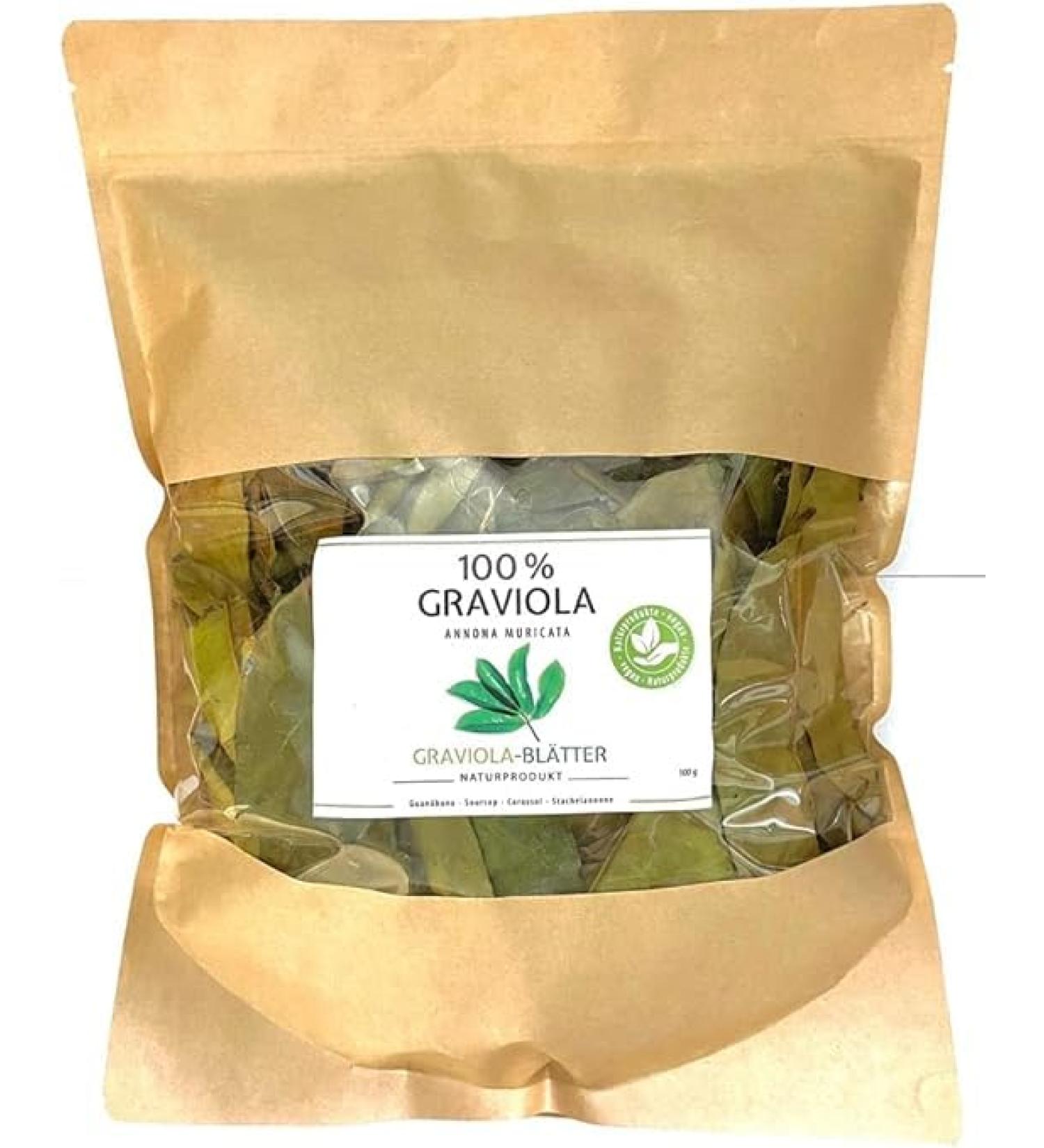 GRAVIOLA-SOURSOL 100g New harvest - Pesticide-free - Direct from the manufacturer GRAVIOLA.DE - Buy Online on GoSupps.com