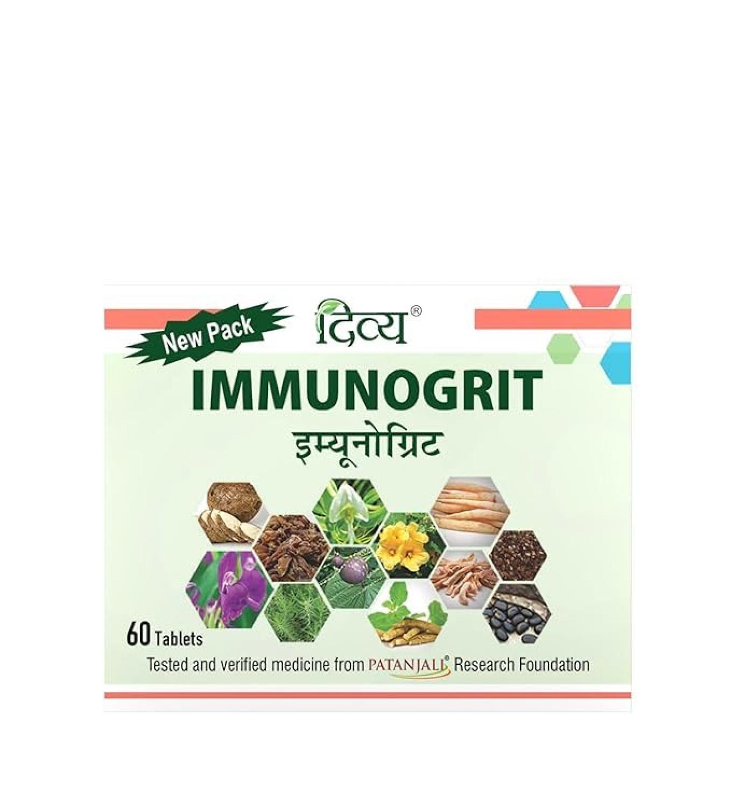 Immunogrit Ayurvedic Immunity Support Tablets Natural Herbal Supplement 60 Count