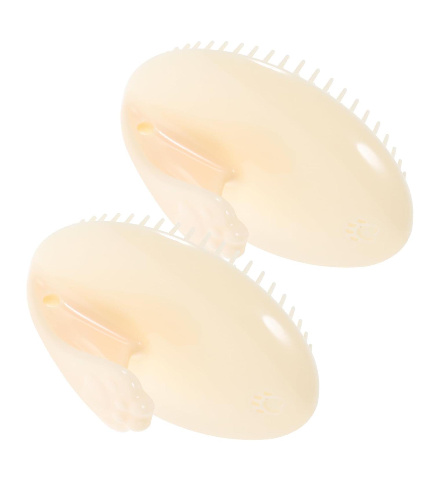 Fomiyes 2-in-1 Shampoo Comb & Scalp Massager | Ergonomic Silicone Hairbrush for Curls | Best Peeling & Massage Brush for Healthy Hair - Buy Online on GoSupps.com