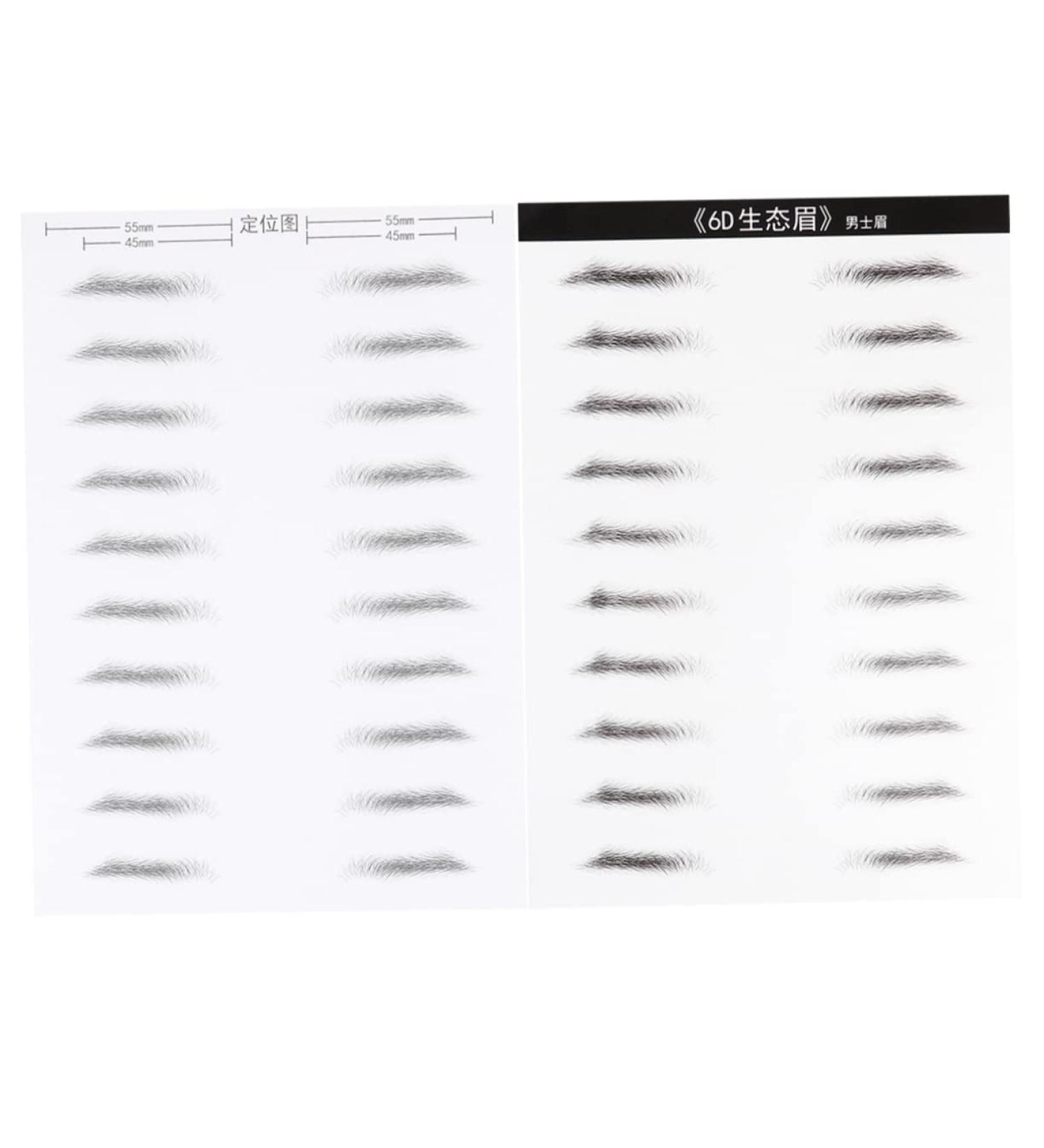 Mikinona Eyebrow Stickers 2 Pairs Makeup Stencil Waterproof Makeup Eyebrow Sticker Brow Tatoo Supplies 6d The Lazy Disposable - Buy Online on GoSupps.com