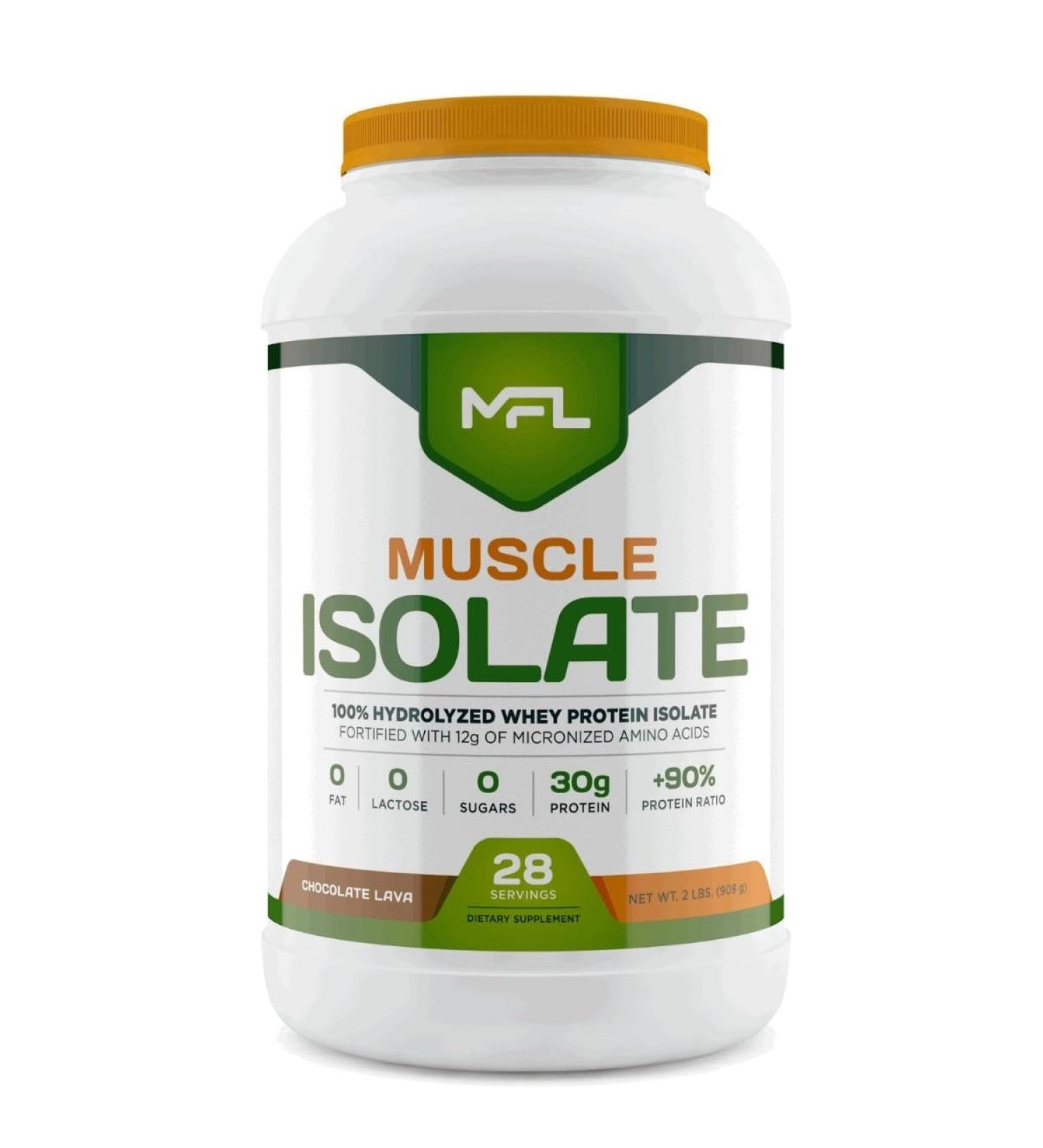 MFL 100% Pure Isolate Protein 2 lbs l 30g of Protein l 12g Amino Acids l Keto Friendly l Low Carbs | 28 Servings (Chocolate Lava) Chocolate Lava 2 Pound (Pack of 1) - Buy Online on GoSupps.com