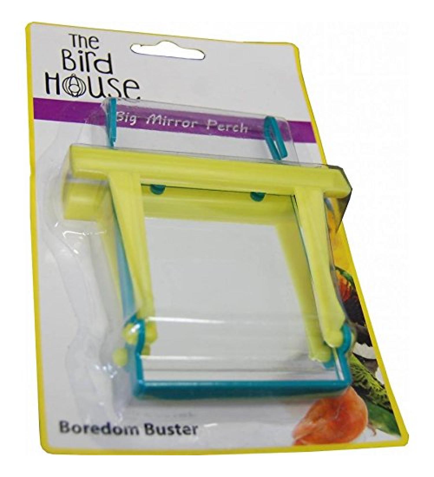 Happypet Caged Bird Big Mirror Perch Budgie Cockatoos Cockatiel Canary Finch Parrotlets
