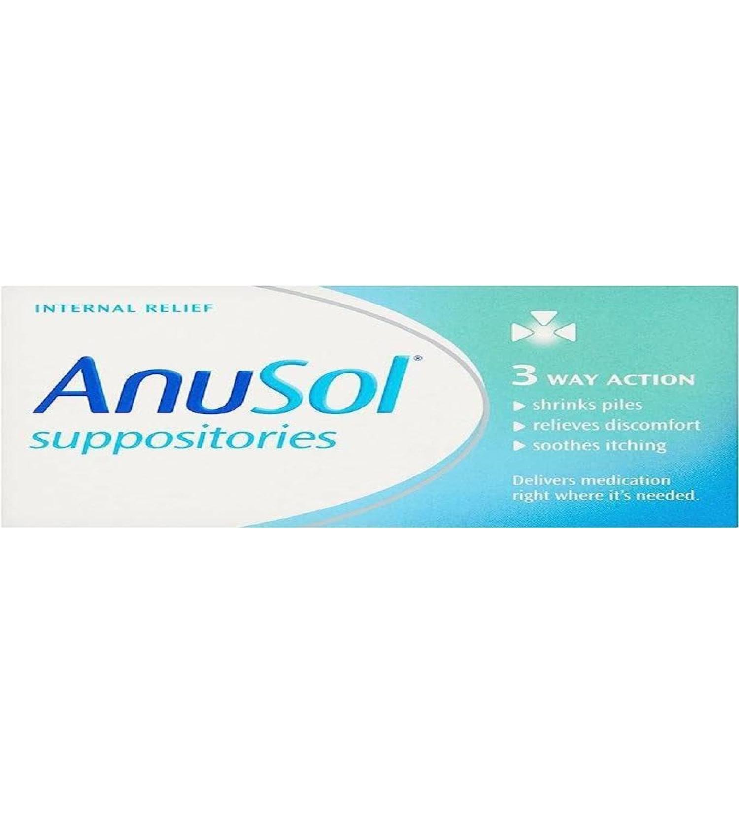 Anusol Haemorrhoids Treatment - 12 Suppositories | Fast Relief for Piles - Buy Online on GoSupps.com