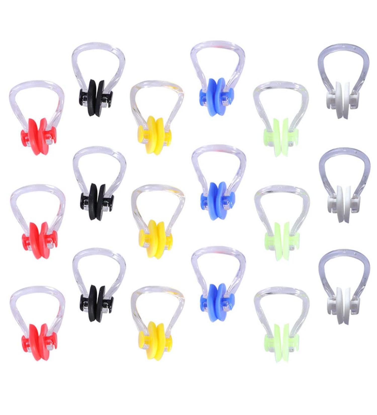 Diving Silicone Nose Clips 20pcs for Adults & Kids - Surfing & Swimming Nose Plugs - Mixed Color Outdoor Scuba Accessories - Buy Online on GoSupps.com