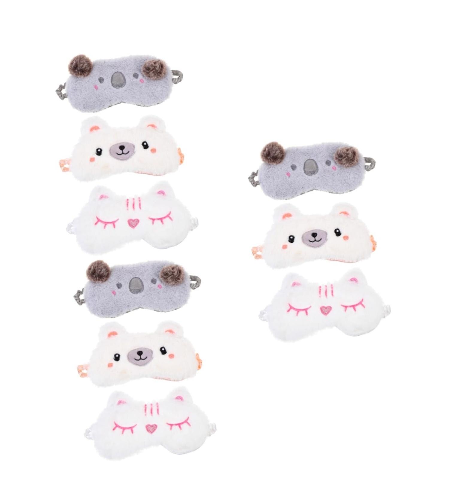 FOMIYES 9 Pcs Plush Eye Masks 3D Blackout Sleep Eye Covers & Satin Blindfolds for Ultimate Comfort Perfect for Nighttime Relaxation - Buy Online on GoSupps.com