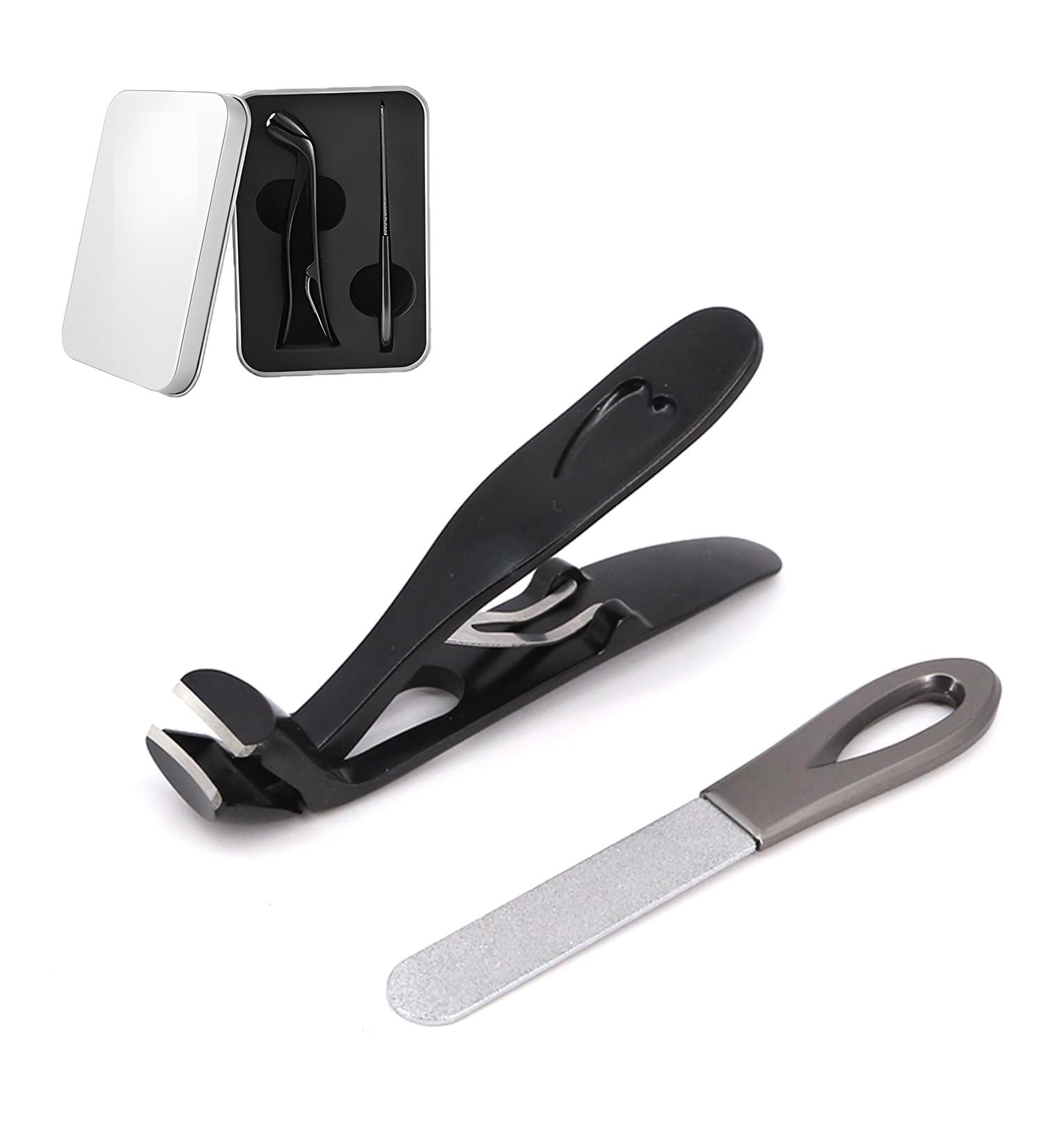 Nail Clippers for Thick Nails German Professional Toe Nail Cutter with Catcher Ultra Sharp Stainless Steel Toenail Clipper Set for Men Women Elderly Seniors Strong Heavy Duty for Thick Toenails - Buy Online on GoSupps.com