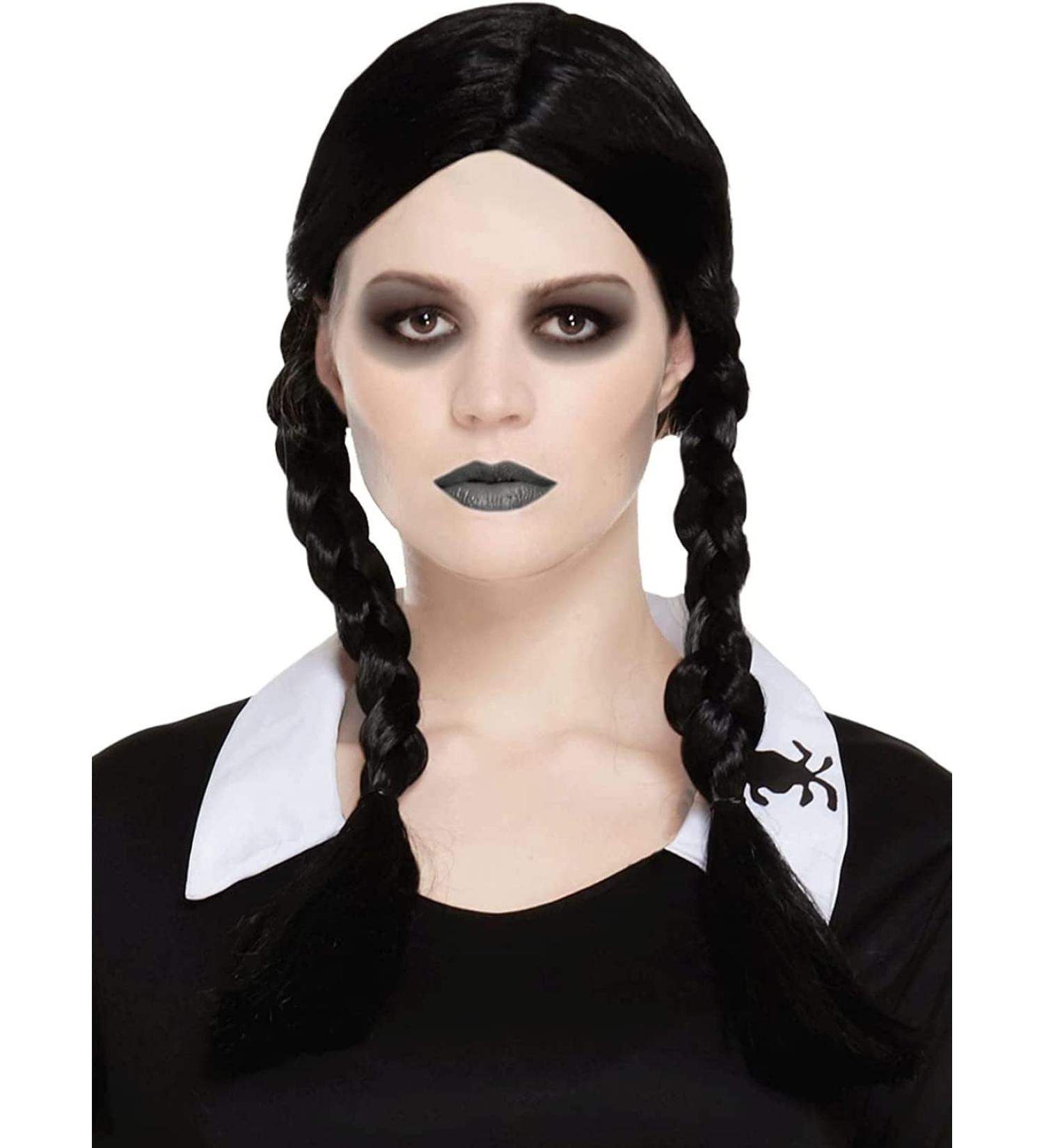 Women's Scary Daughter Wig - Adult Gothic Family Cosplay Wig - Halloween Fancy Dress Accessories - Buy Online on GoSupps.com