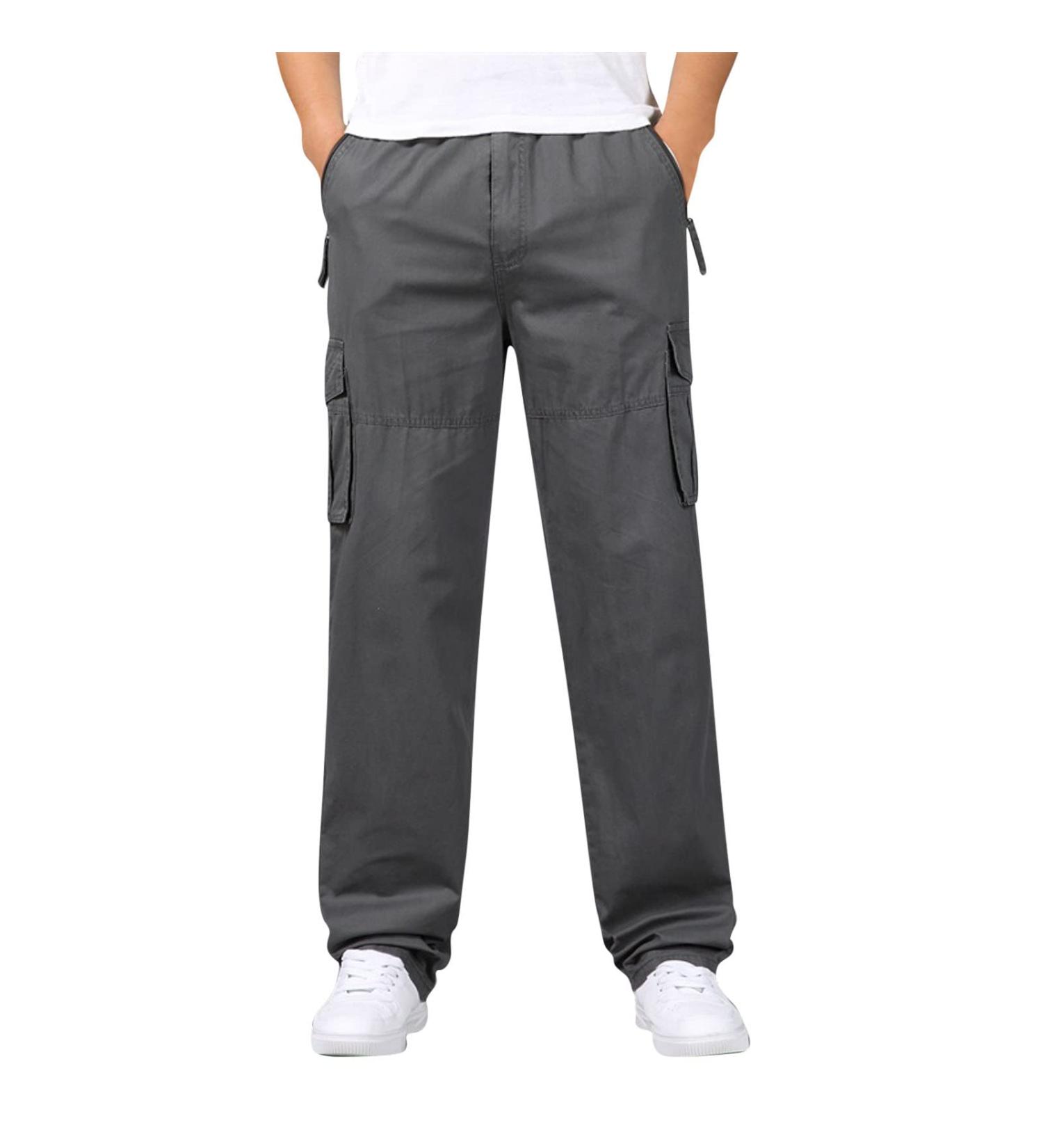 Men's Cargo Sweatpants - Casual Workout Joggers for Men - Straight Fit Sweatpants - 4X-Large - Buy Online on GoSupps.com