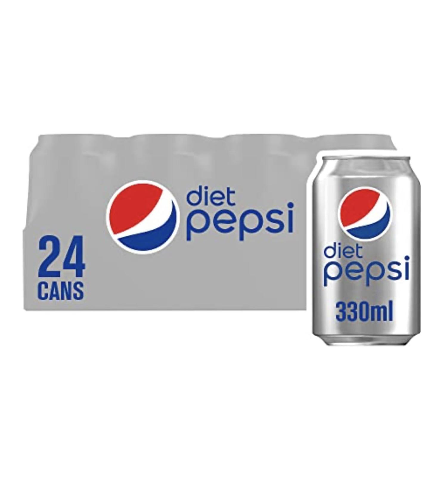 Diet Pepsi Cola No Sugar Cans 330ml (24)