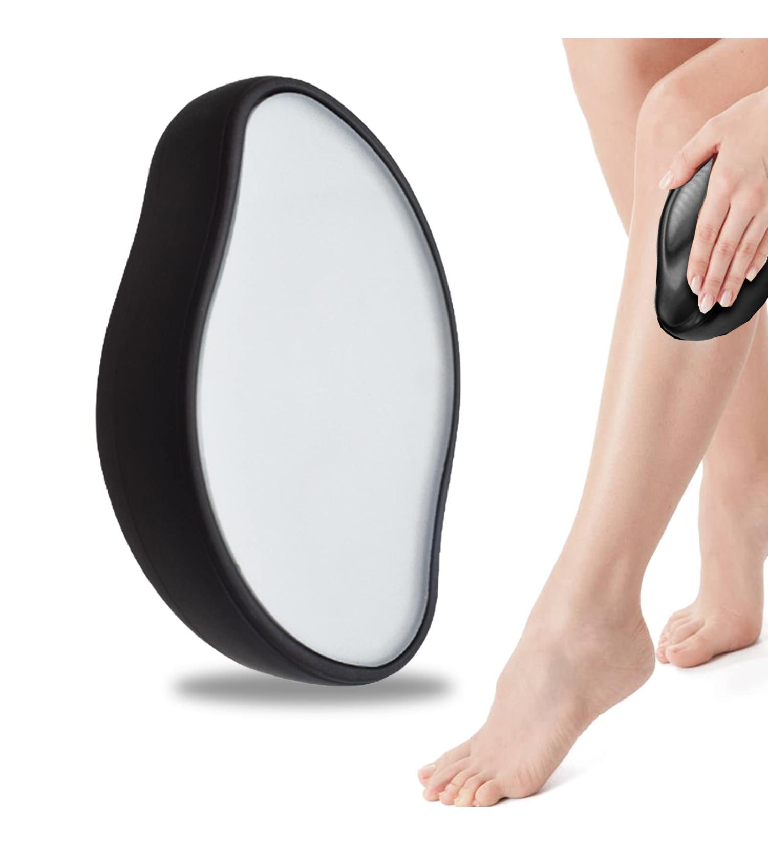 Crystal Hair Eraser - Painless Hair Remover for Men and Women - Full Body Hair Removal Tool for Legs, Arms, Back - Exfoliate Black - Buy Online on GoSupps.com
