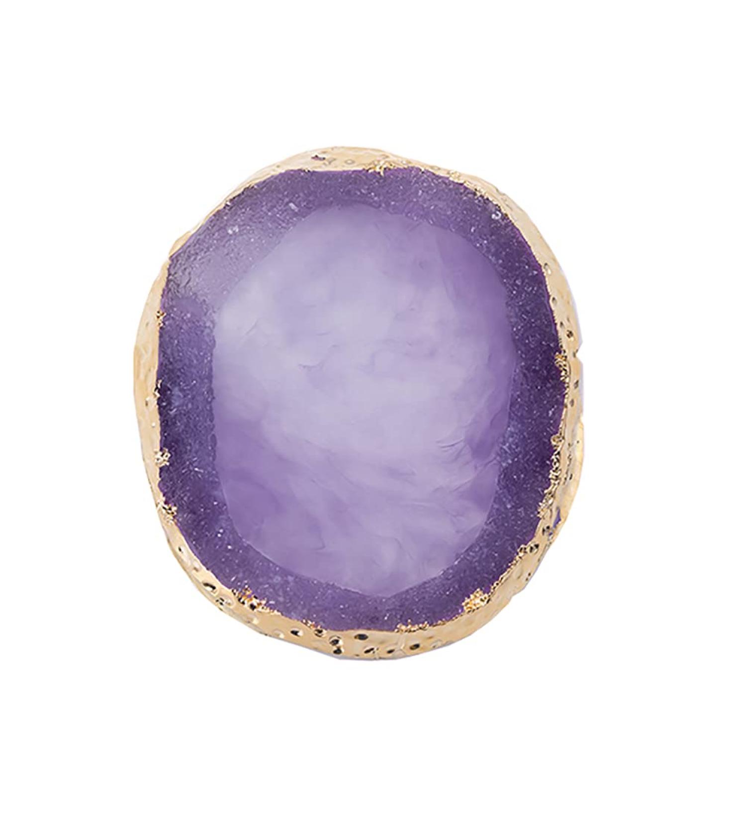 Buy Purple Resin Nail Art Palette | Cosmetic Mixing Tray for Nail Gel Polish & Makeup | International Shipping - Buy Online on GoSupps.com