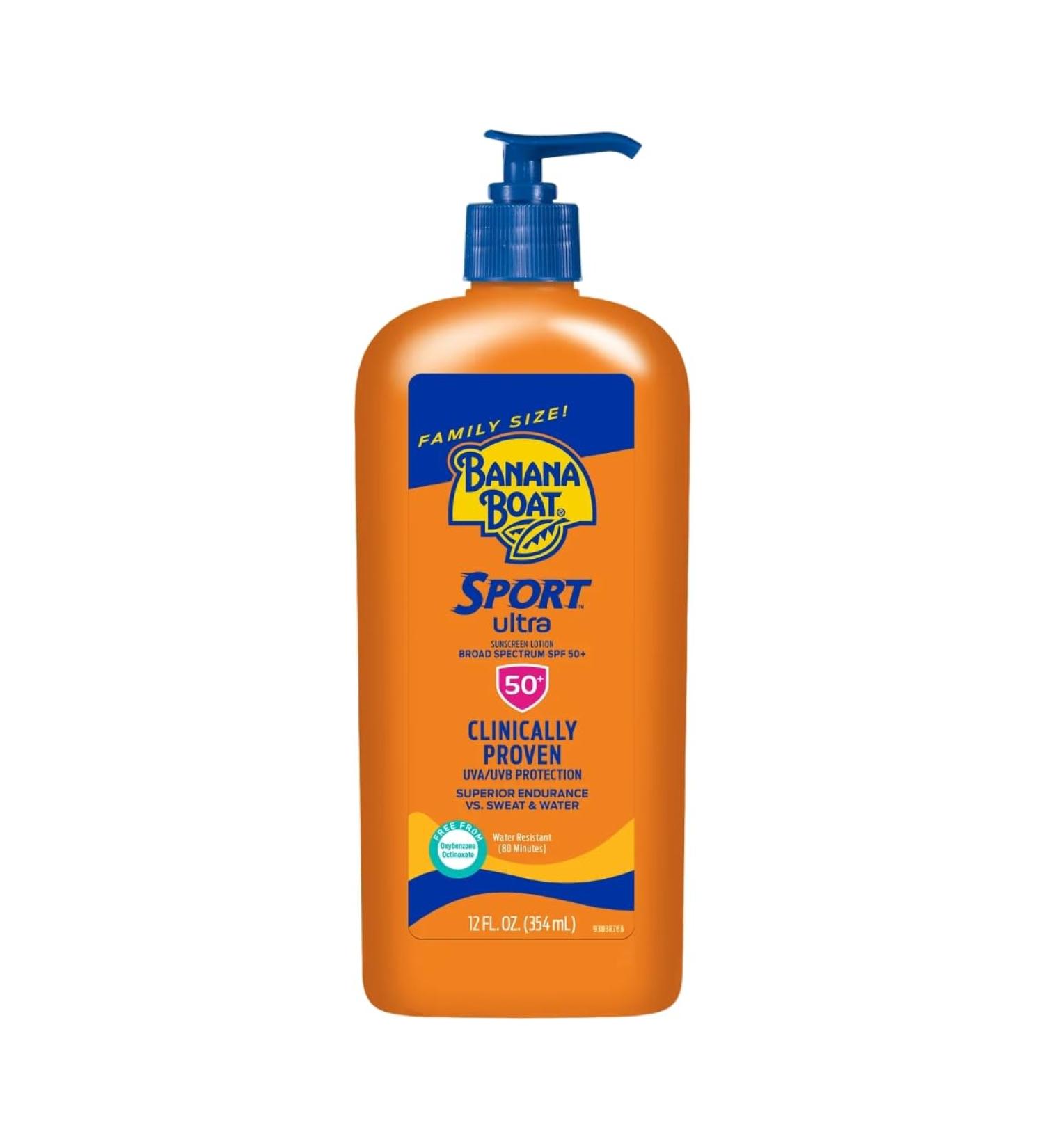 Banana Boat Sport Performance Lotion Spf 50 Water Resistant Non Greasy