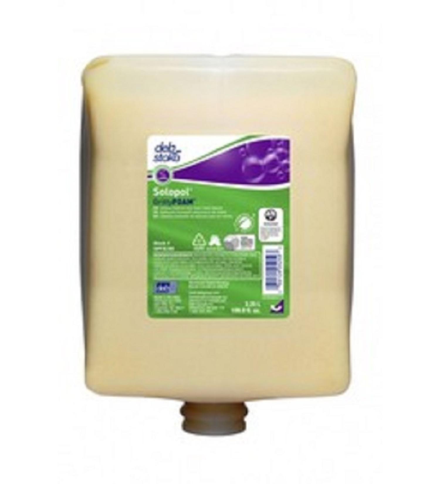 Deb Group 3.25 Liter Refill White Solopol GrittyFOAM Foam Soap