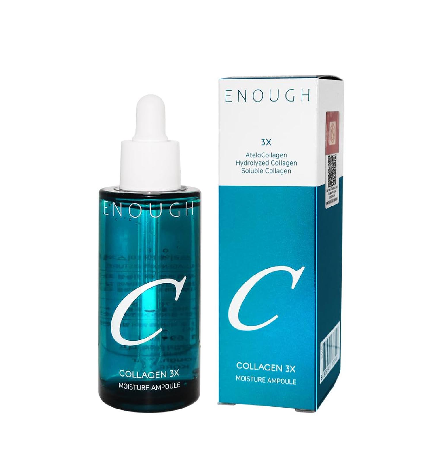 Enough Collagen 3X Moisture Ampoule Hydrating & Firming Serum with Triple Collagen Complex (50ml) 1.69 Fl Oz (Pack of 1) - Buy Online on GoSupps.com