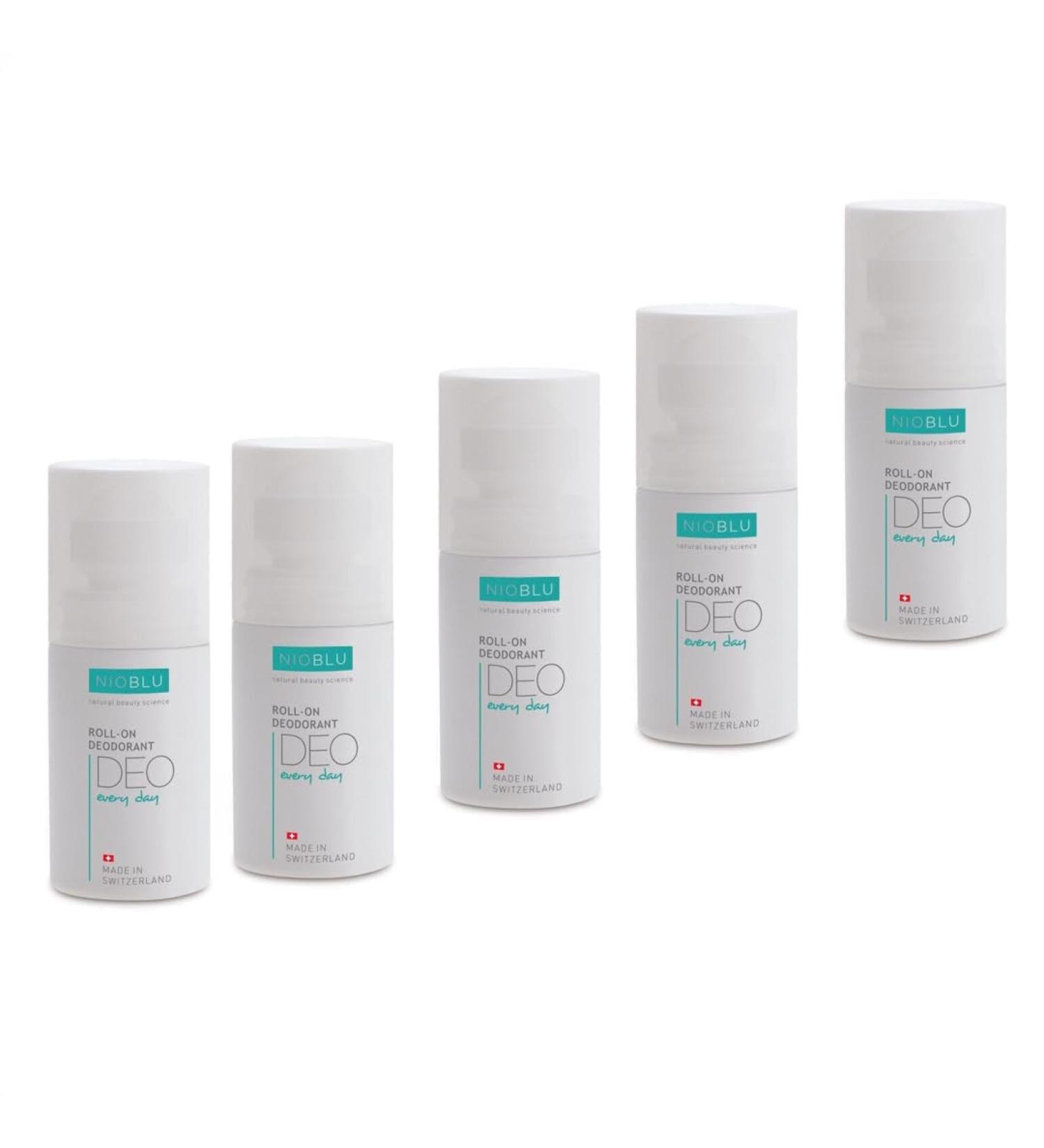  Generisch NIOBLU Pack of 5 roll-on deodorants 50 ml - Buy Online on GoSupps.com