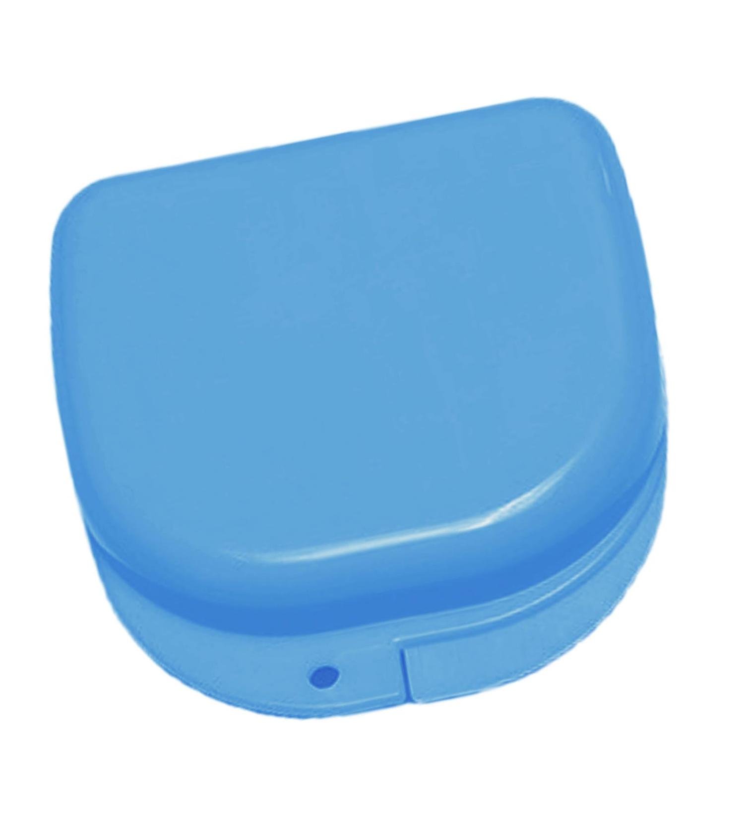 Verdant Touch Sky Blue Denture Case - Portable Dustproof Storage Box for Artificial Teeth | International Shipping Available - Buy Online on GoSupps.com